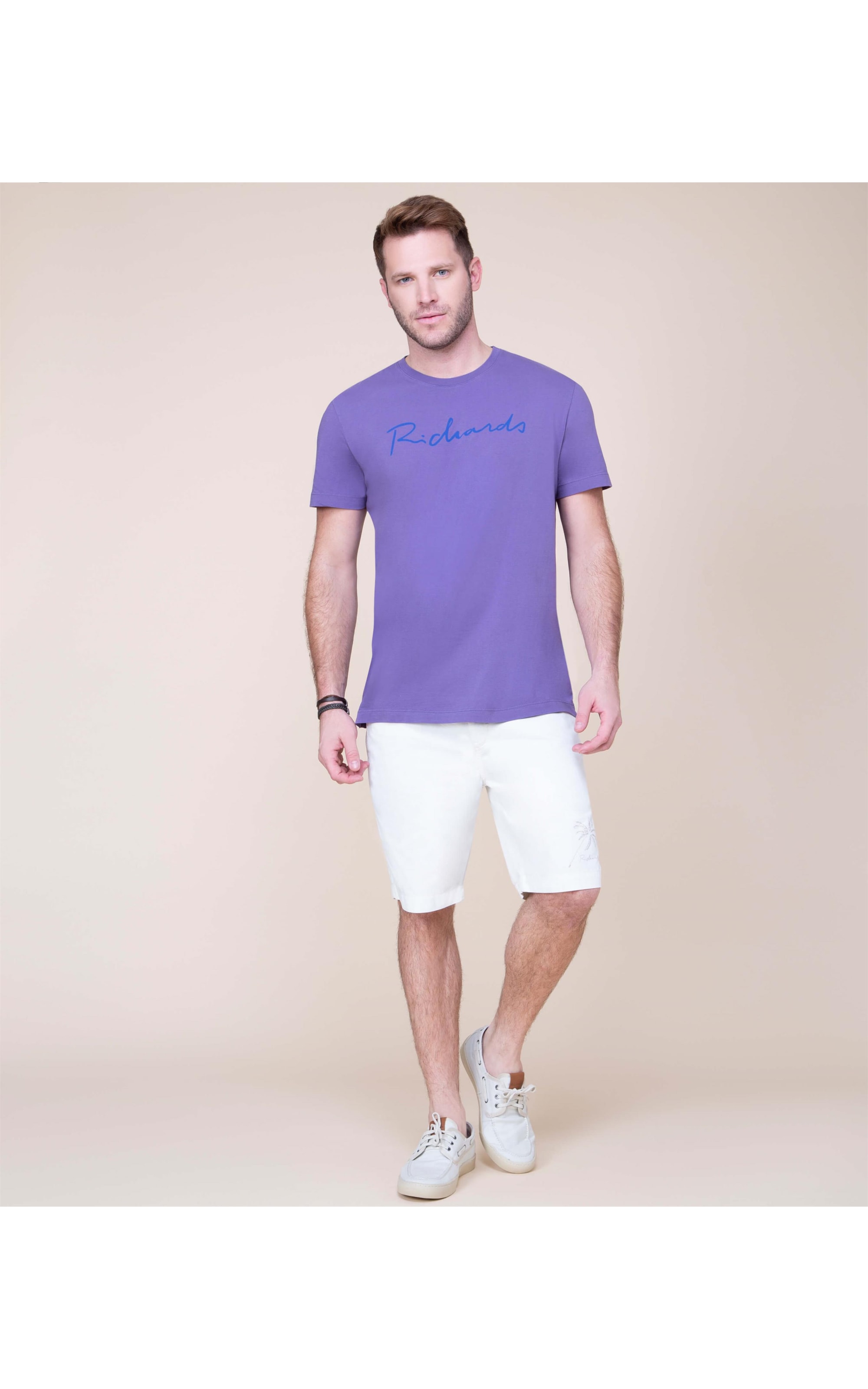 T-Shirt Manuscrito Richards Roxo