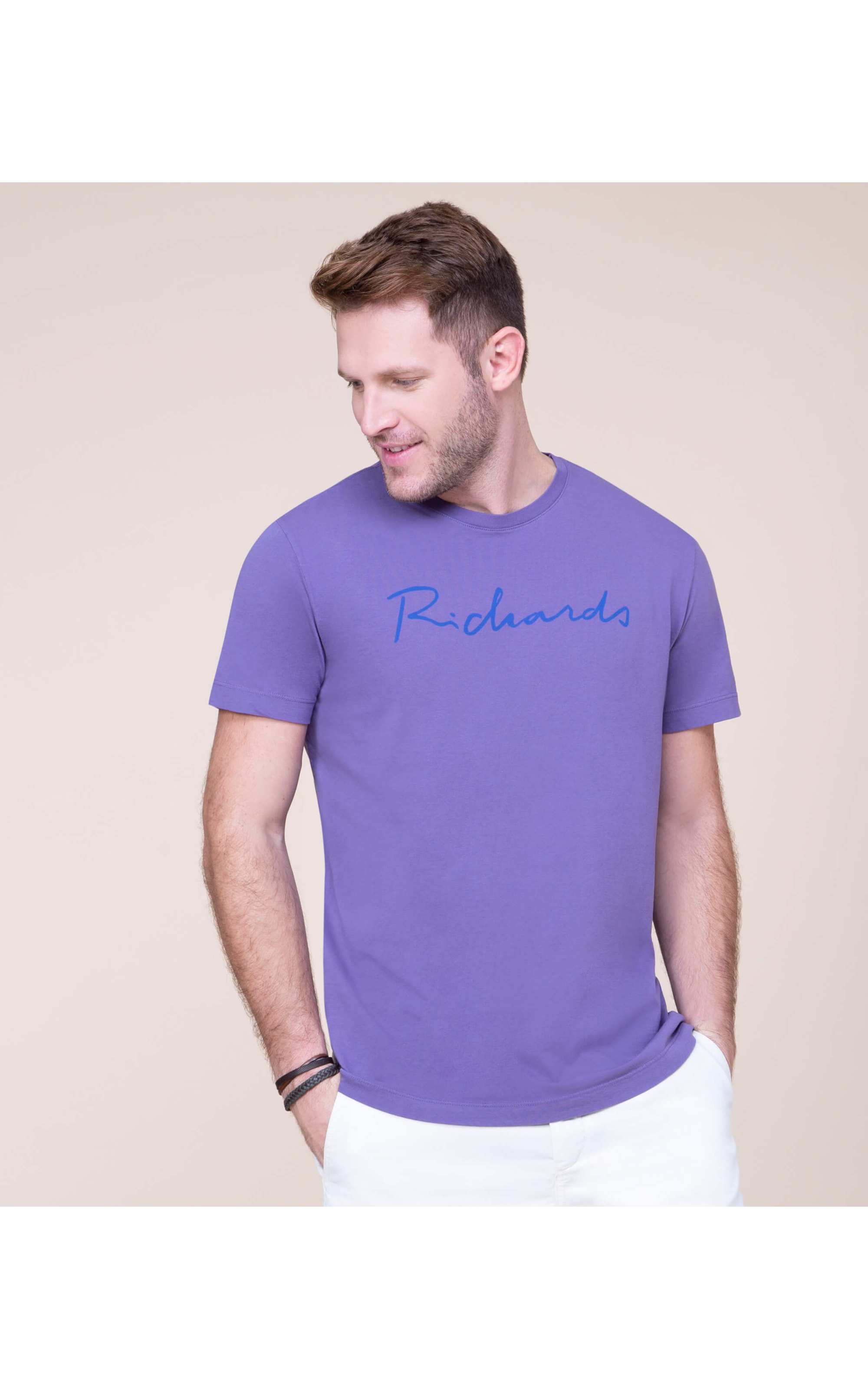 T-Shirt Manuscrito Richards Roxo