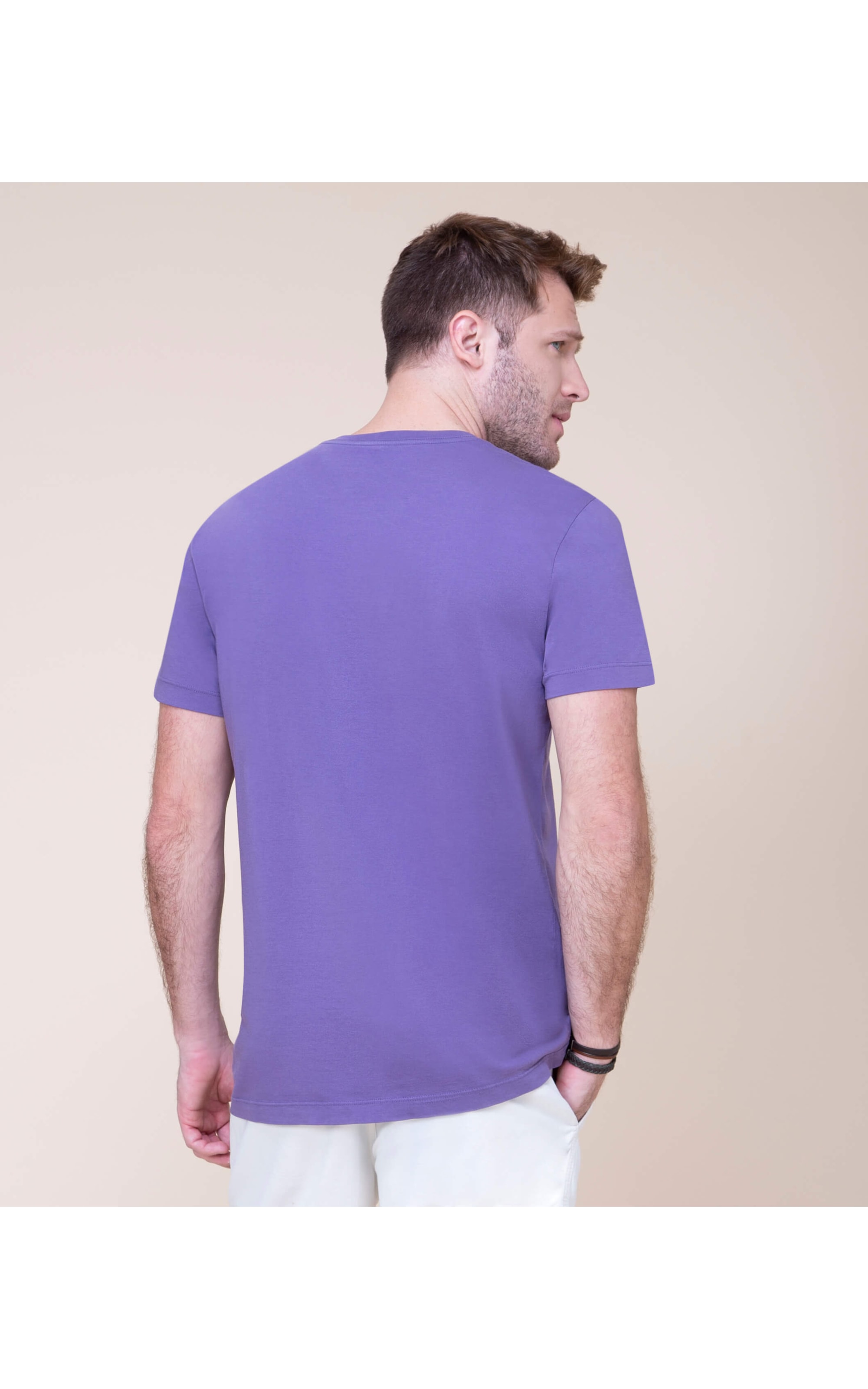 T-Shirt Manuscrito Richards Roxo