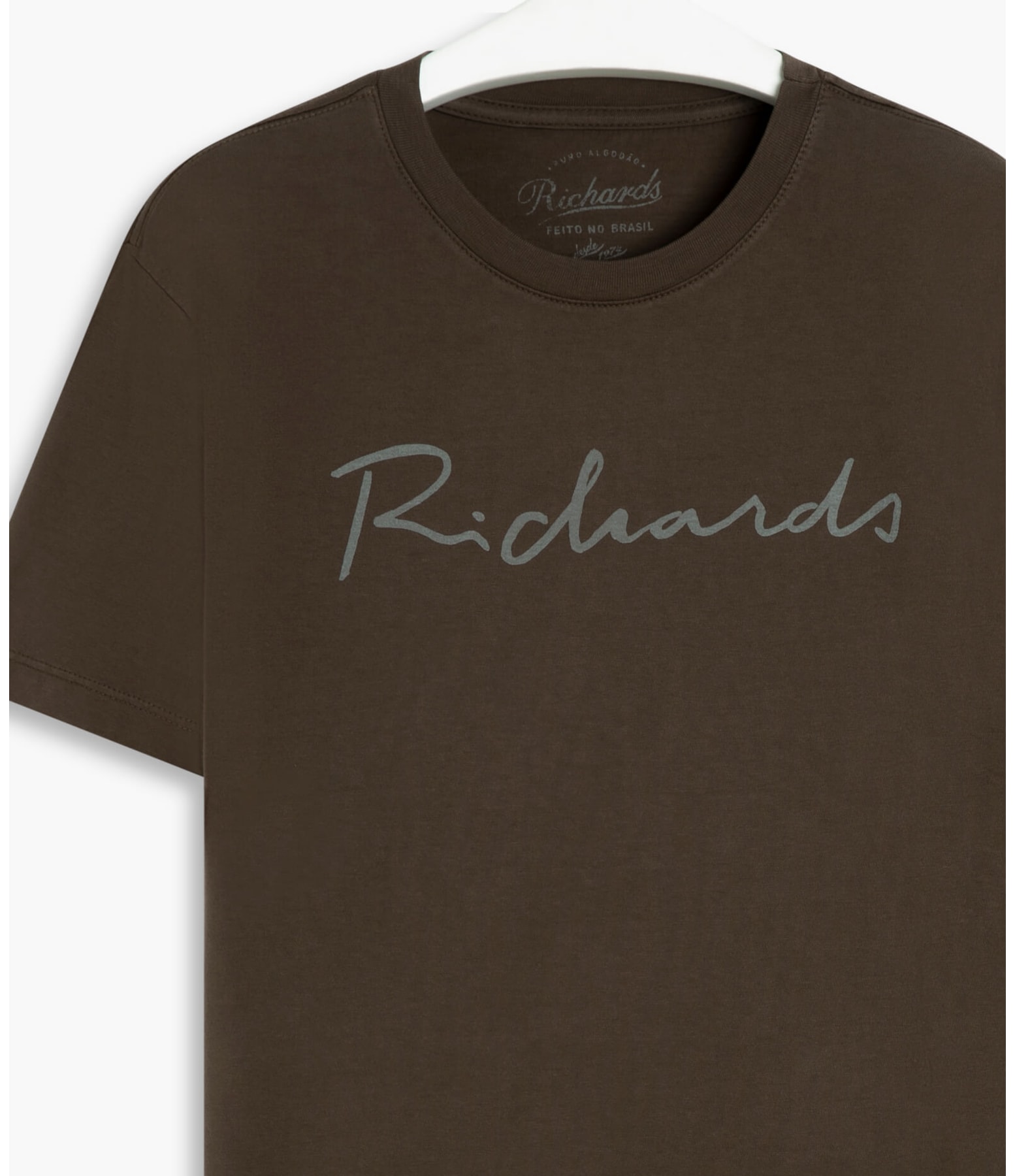 T-Shirt Manuscrito Richards Tabaco