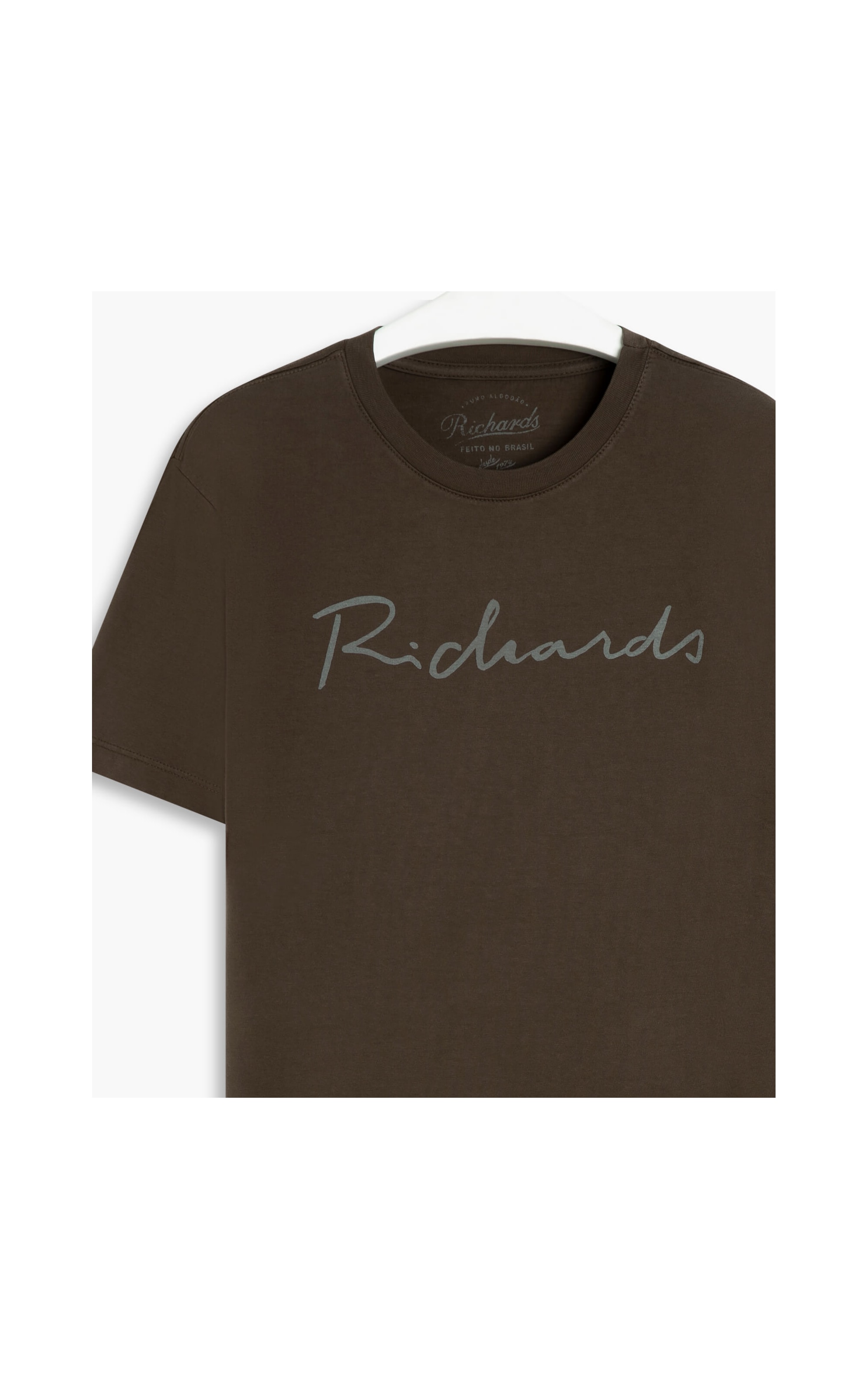 T-Shirt Manuscrito Richards Tabaco