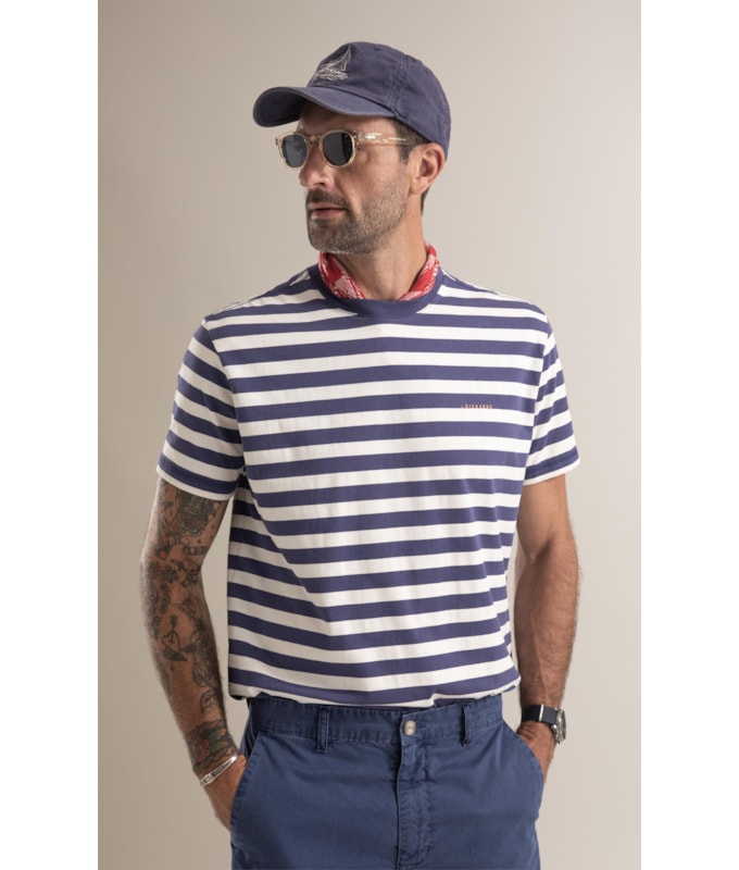 T-Shirt   Marine Dock Purple Blue