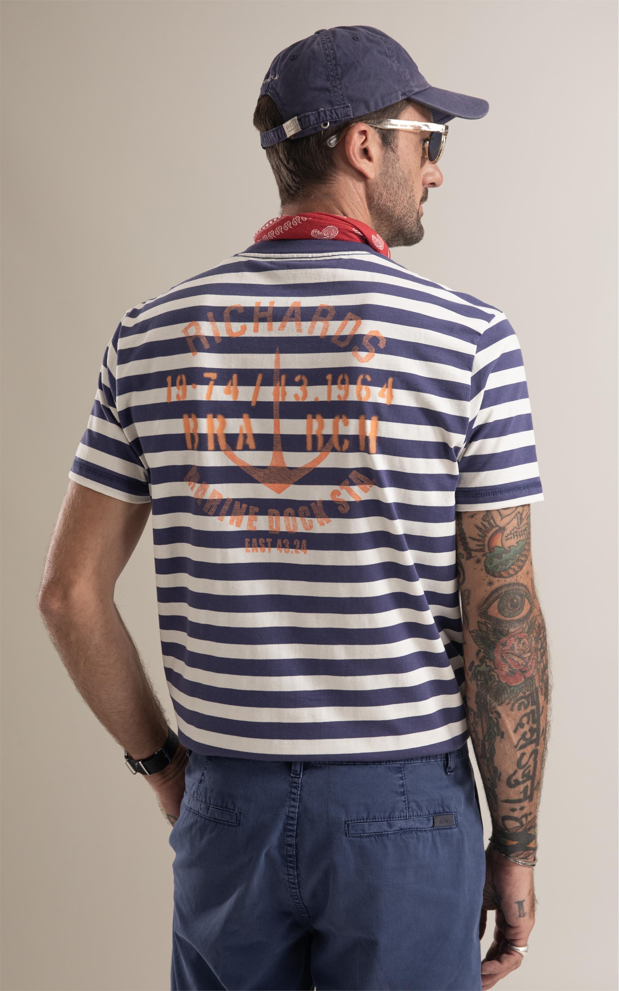 T-Shirt   Marine Dock Purple Blue