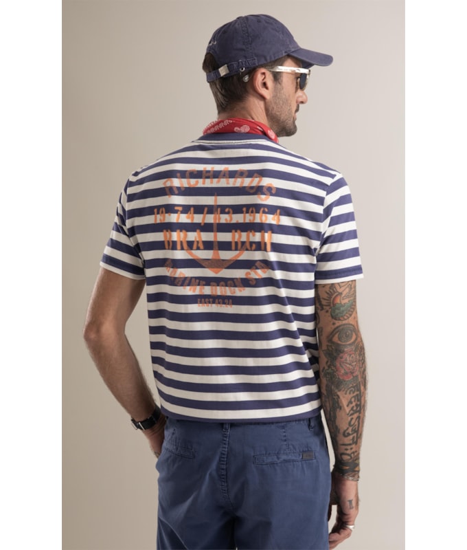 T-Shirt   Marine Dock Purple Blue