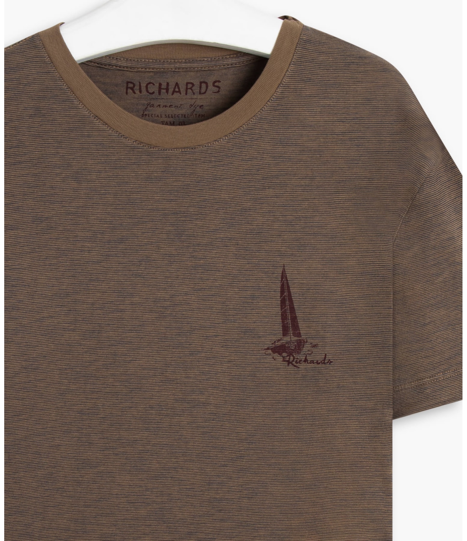 T-Shirt Mc Mini Stripes Sailing Tabaco