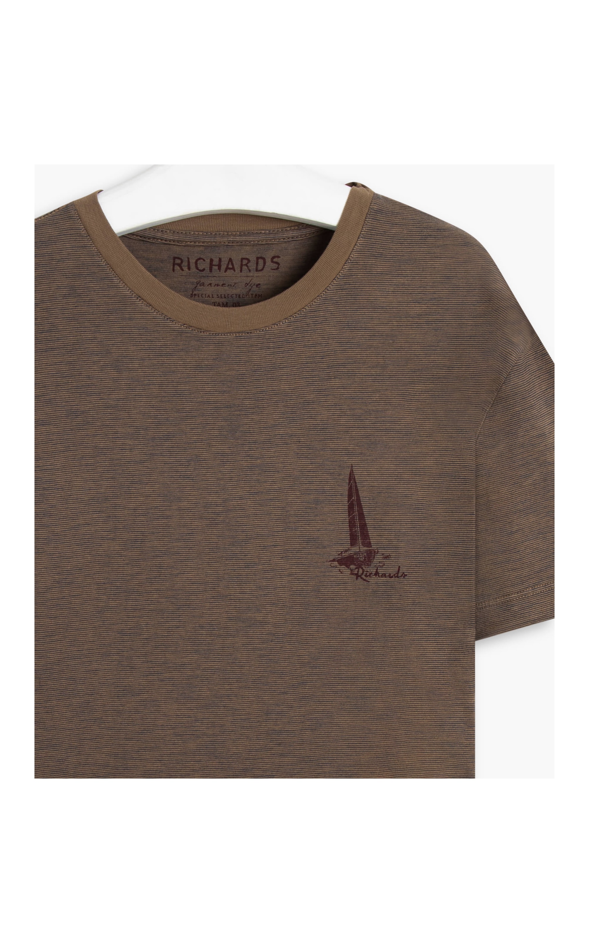 T-Shirt Mc Mini Stripes Sailing Tabaco
