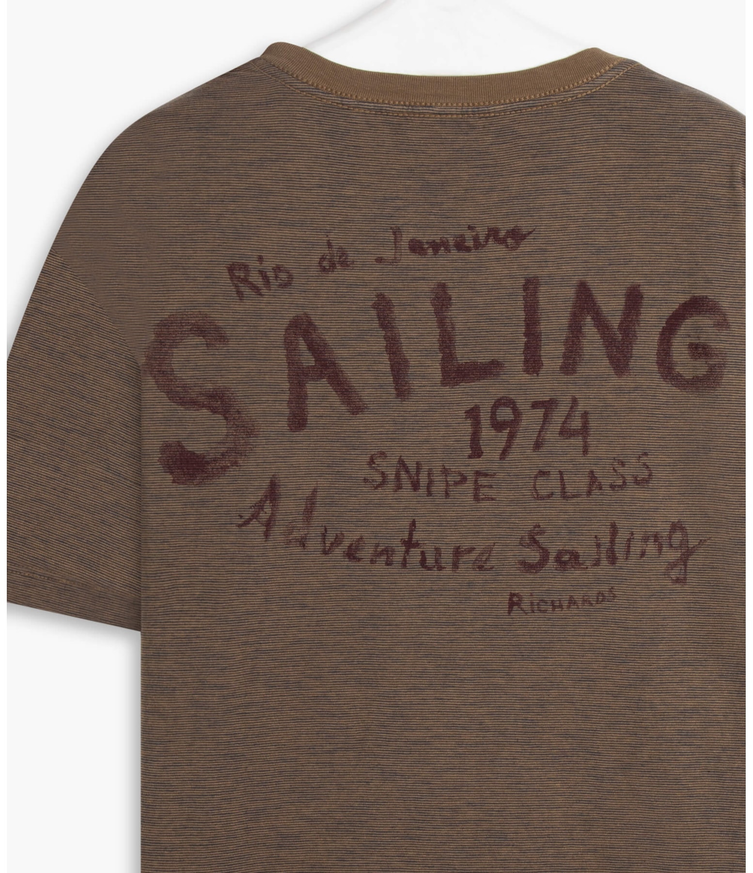 T-Shirt Mc Mini Stripes Sailing Tabaco