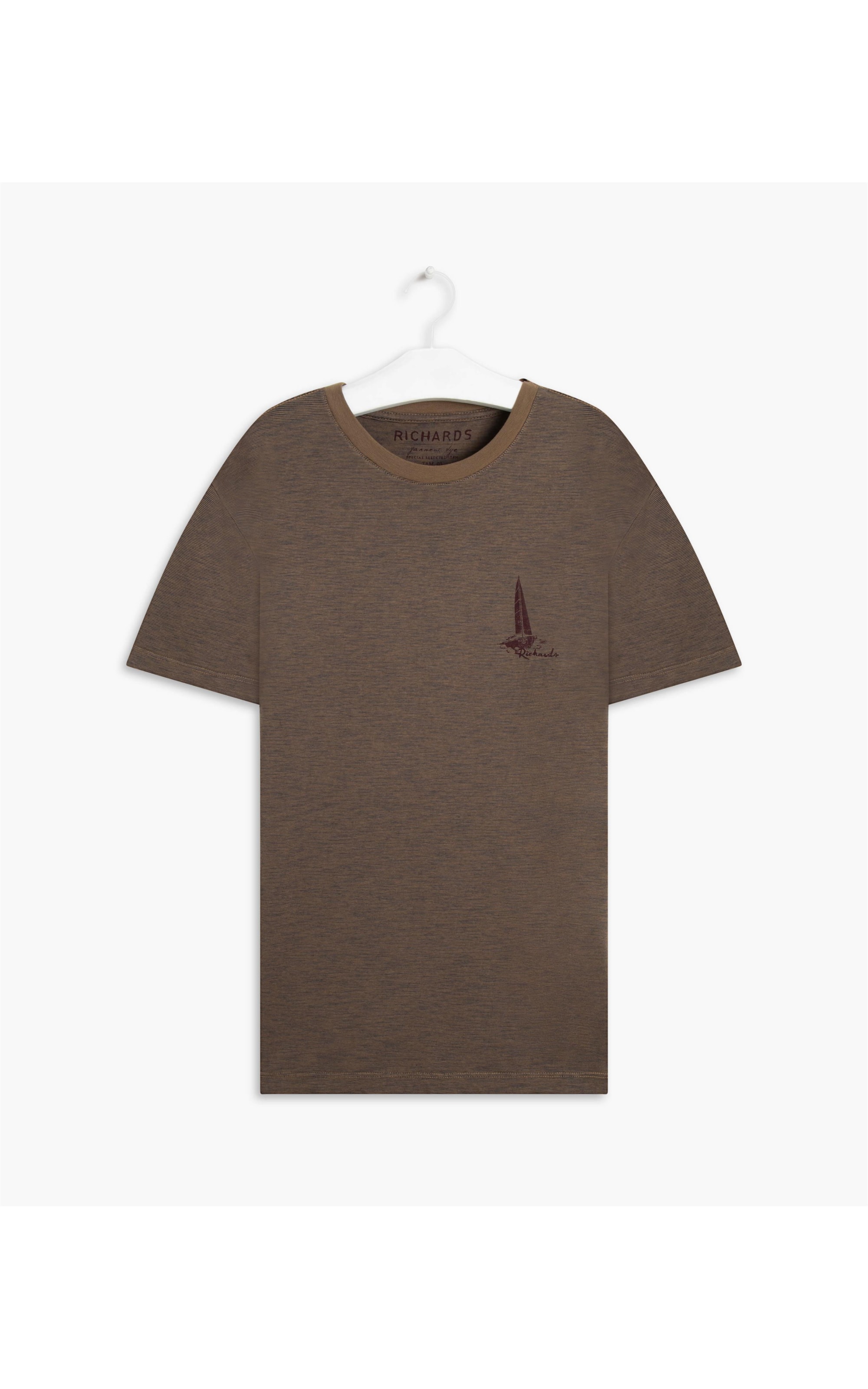 T-Shirt Mc Mini Stripes Sailing Tabaco