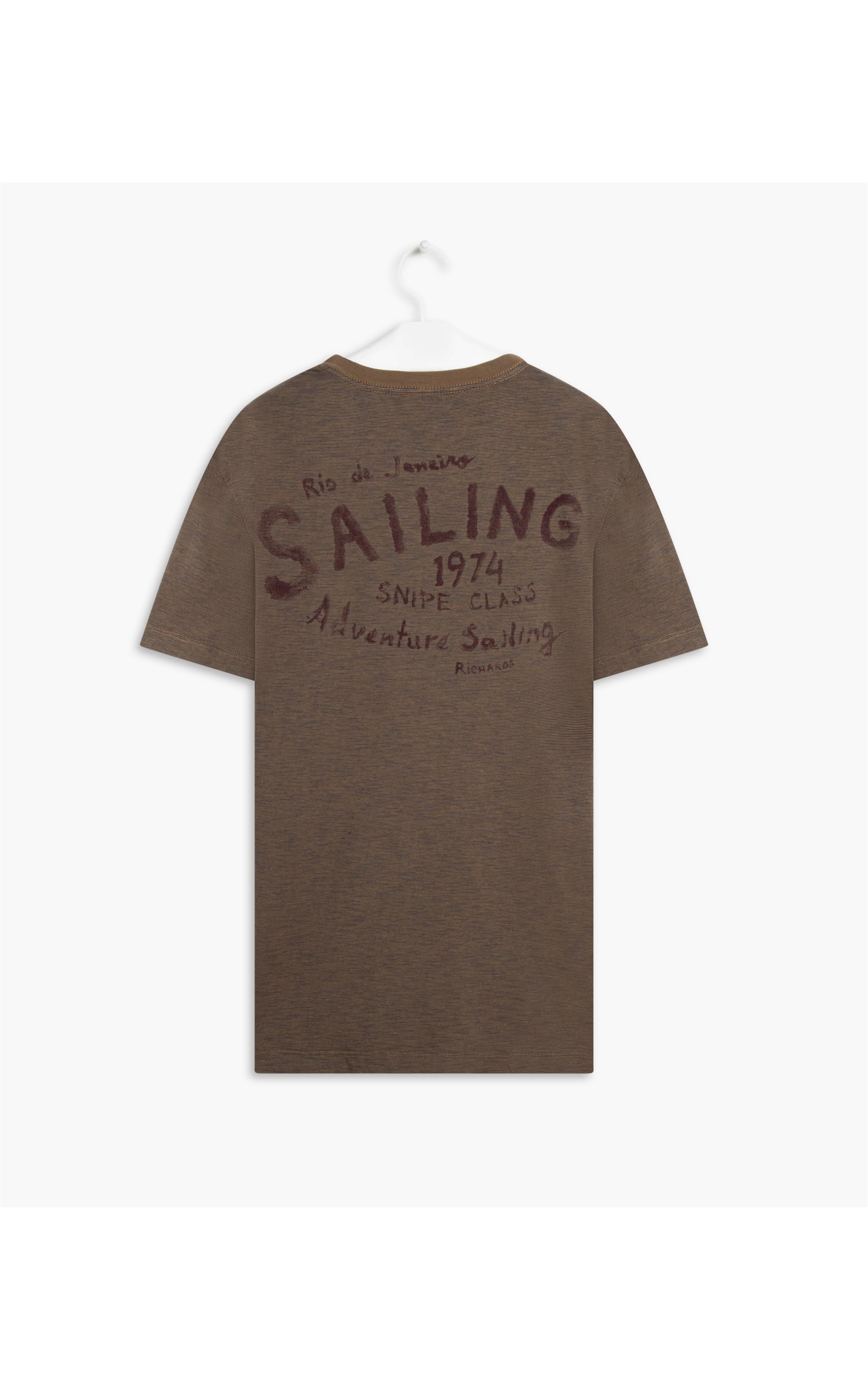 T-Shirt Mc Mini Stripes Sailing Tabaco