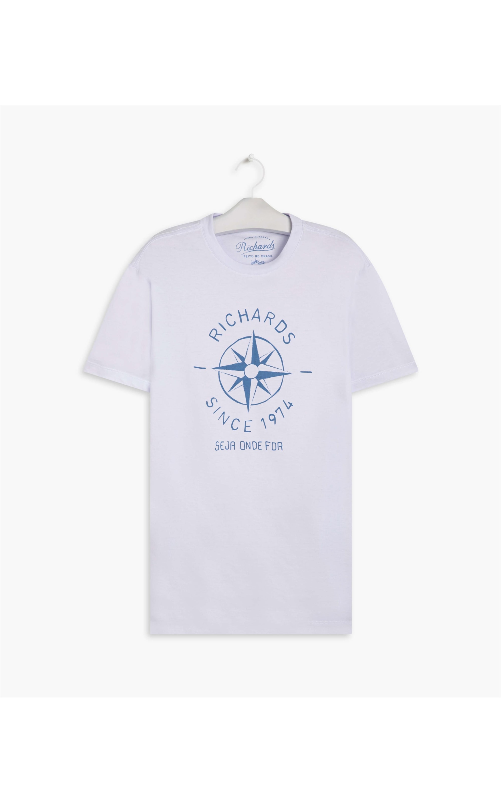 T-Shirt Mc Seja Onde For m Malha Branco