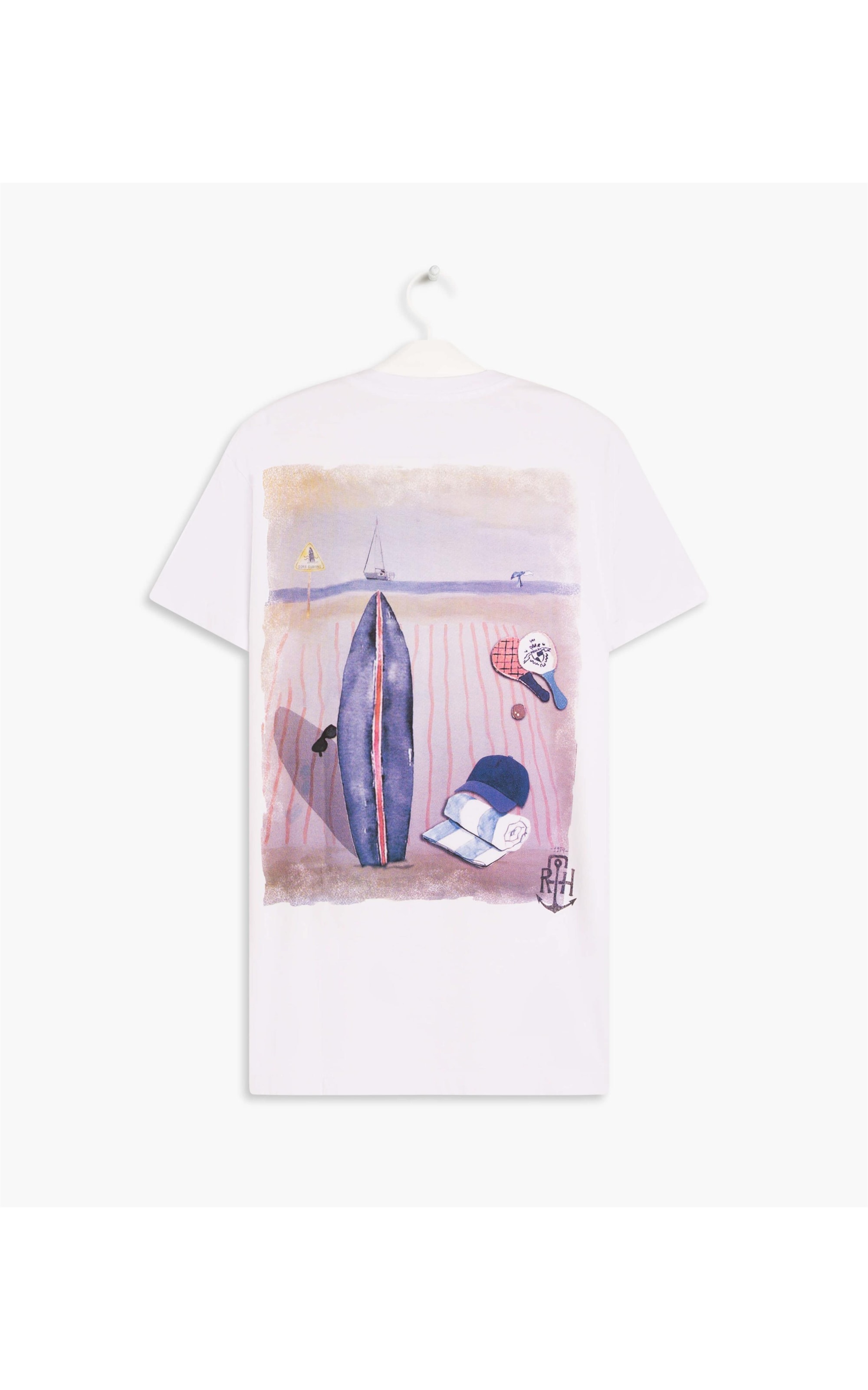 T-Shirt Meia Board And Sand Branco