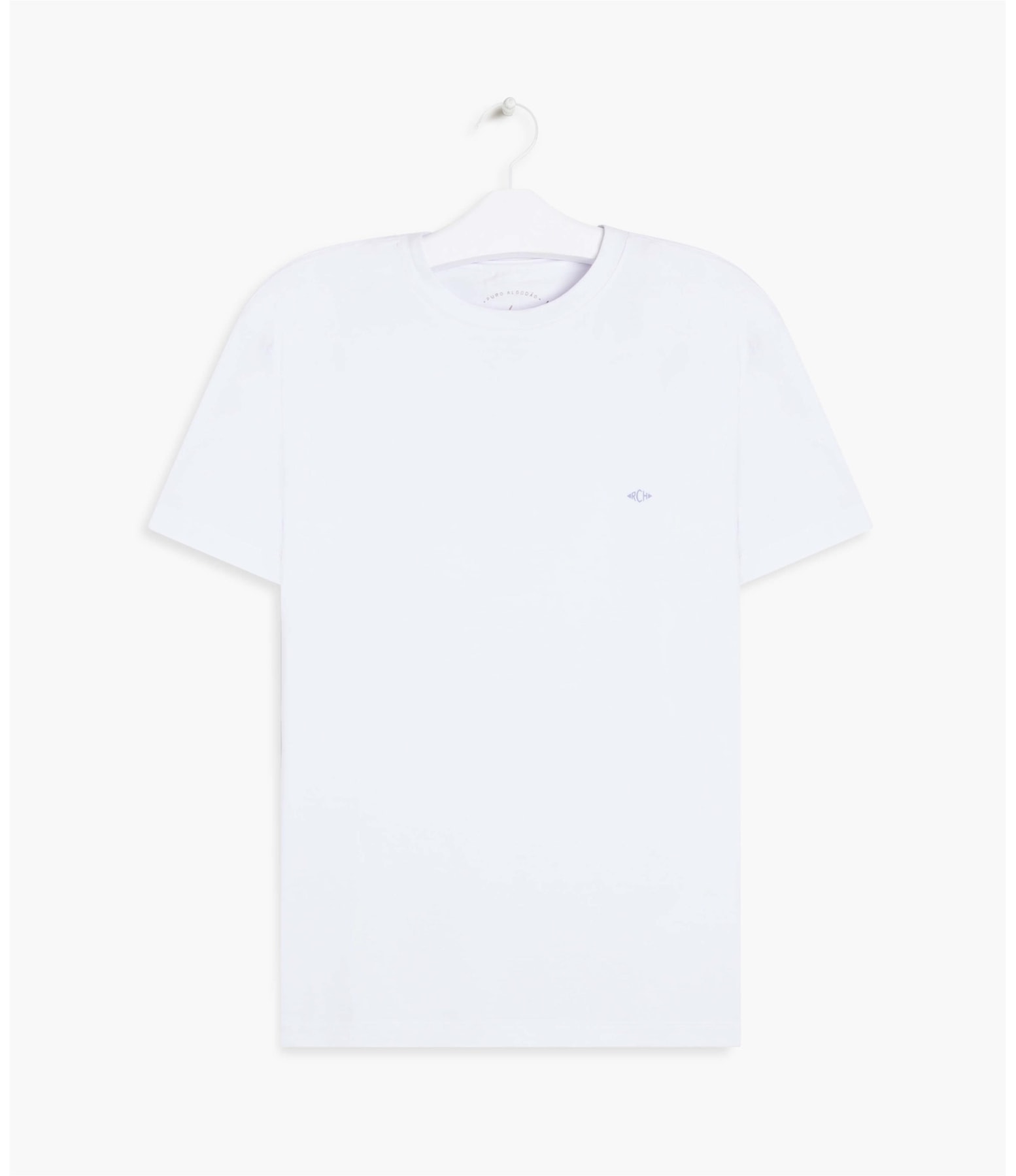 T-Shirt Meia Malha 40.1 Com Elastano Mc Branco