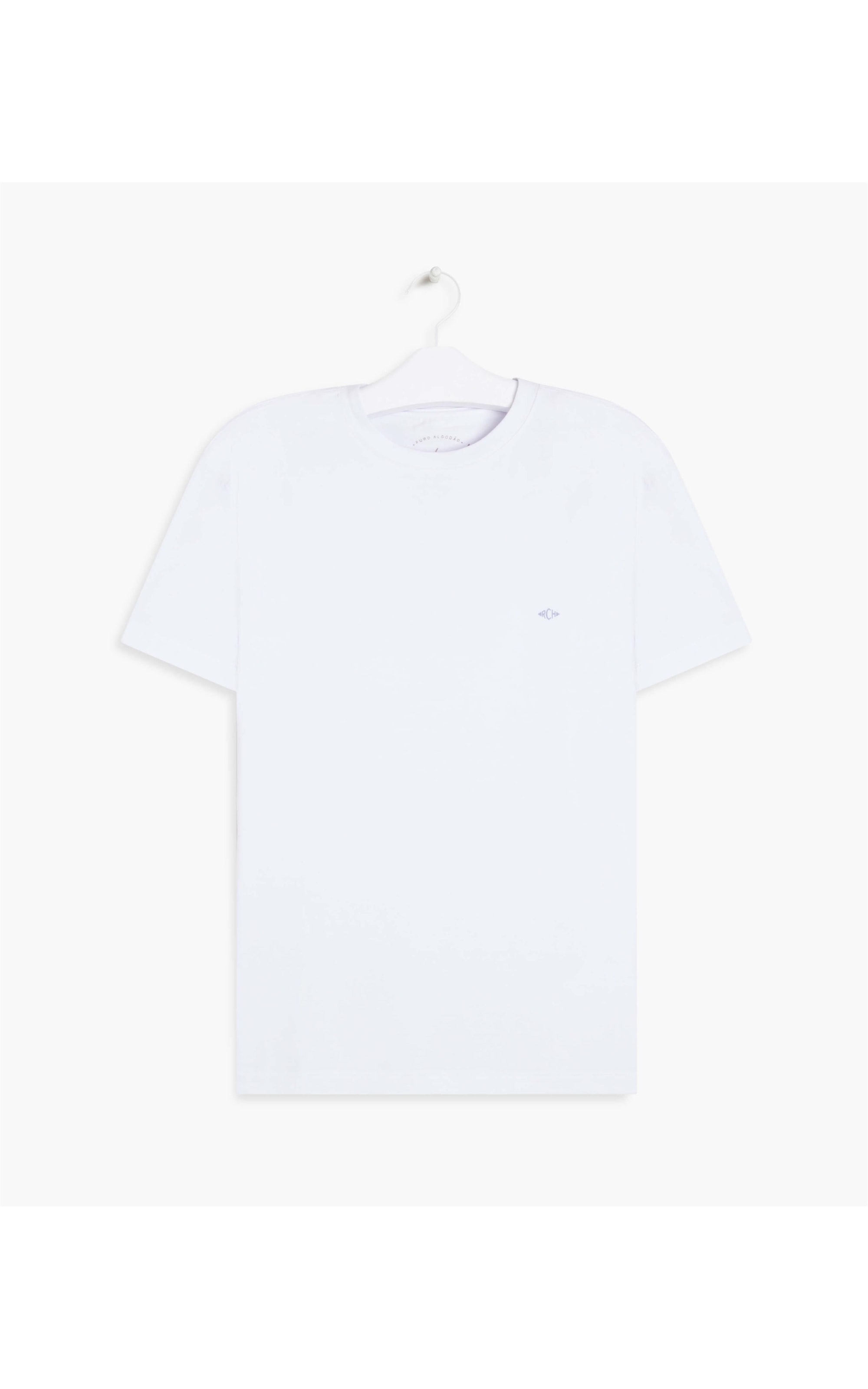 T-Shirt Meia Malha 40.1 Com Elastano Mc Branco