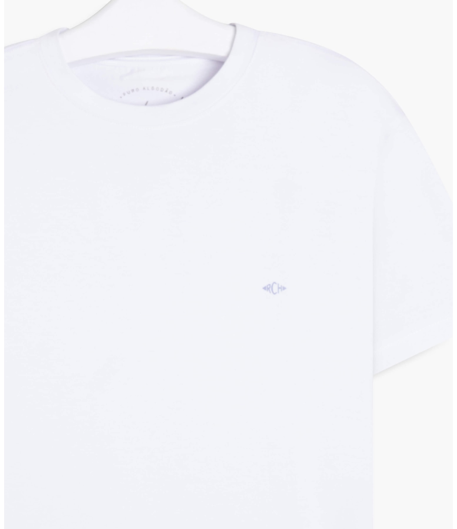 T-Shirt Meia Malha 40.1 Com Elastano Mc Branco
