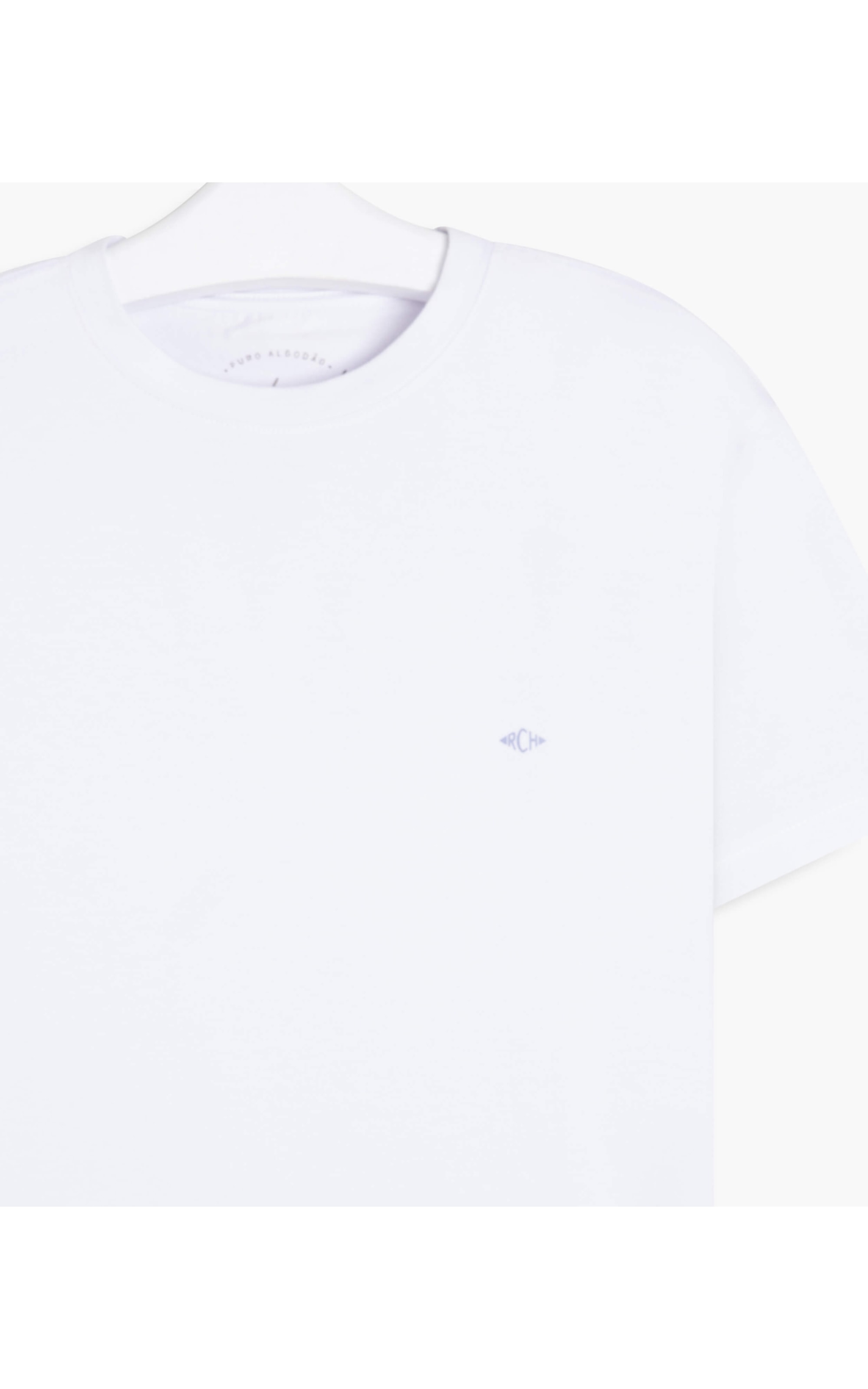 T-Shirt Meia Malha 40.1 Com Elastano Mc Branco