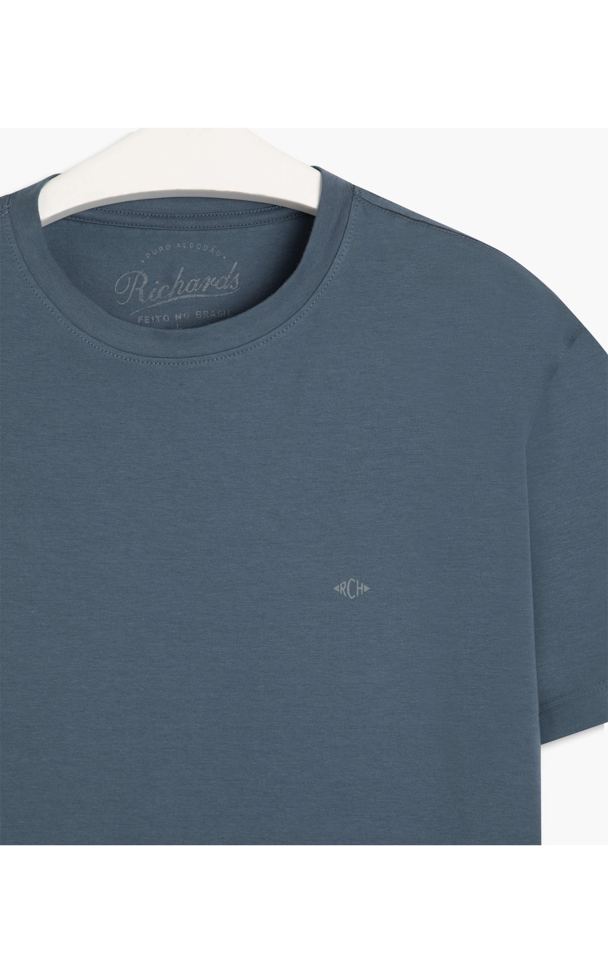 T-Shirt Meia Malha 40.1 Com Elastano Mc Grafite