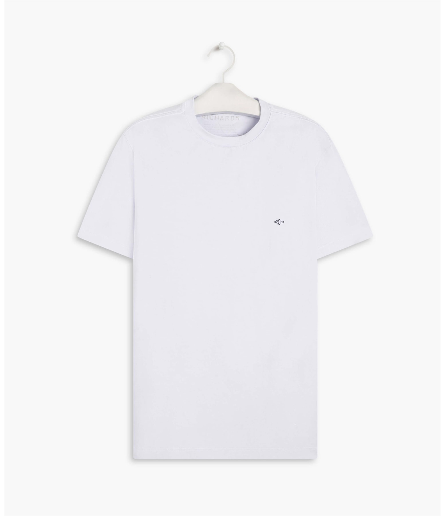 T-Shirt Meia Malha 40.1 Richards Mc Branco
