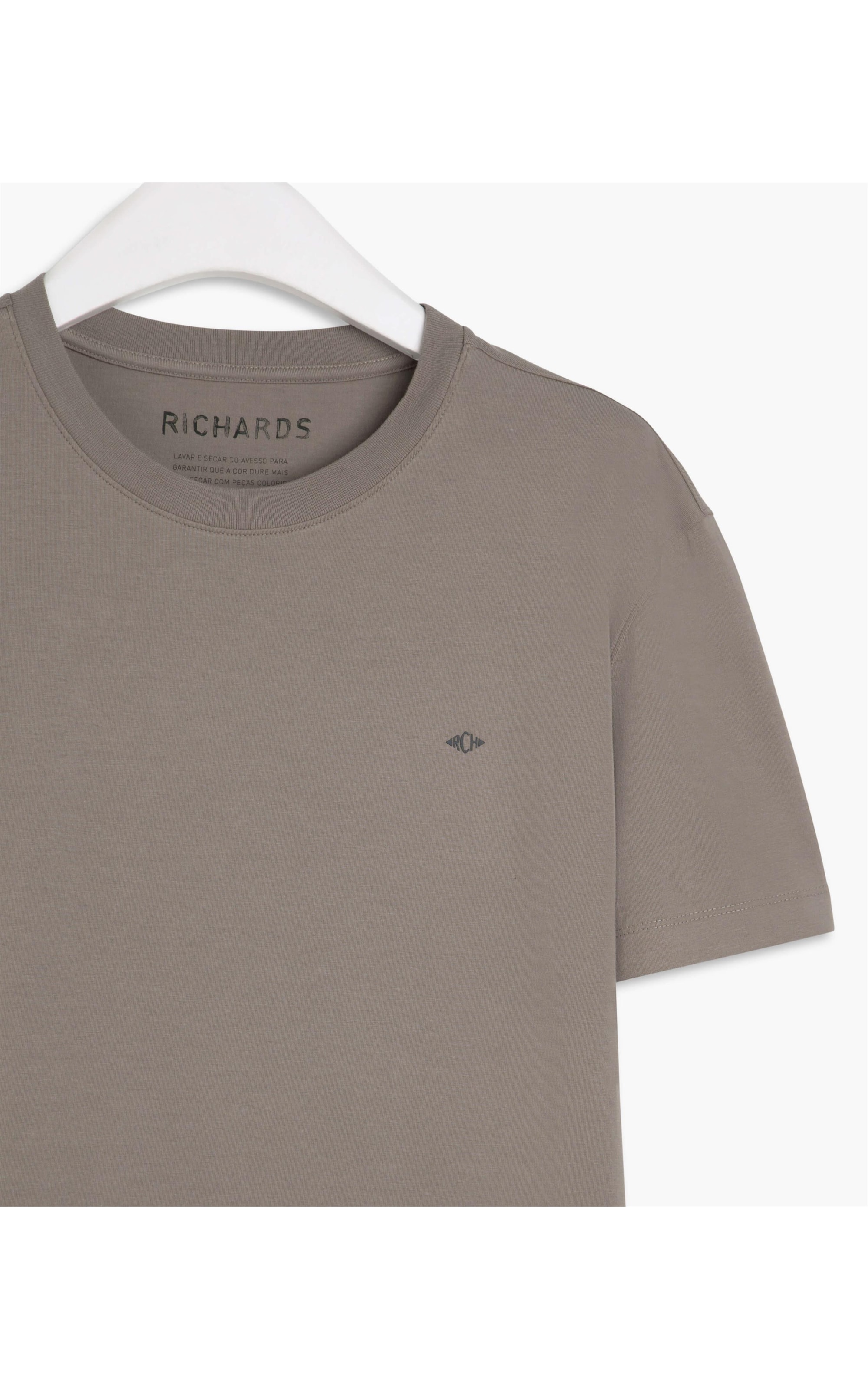 T-Shirt Meia Malha 40.1 Richards Mc Grafite