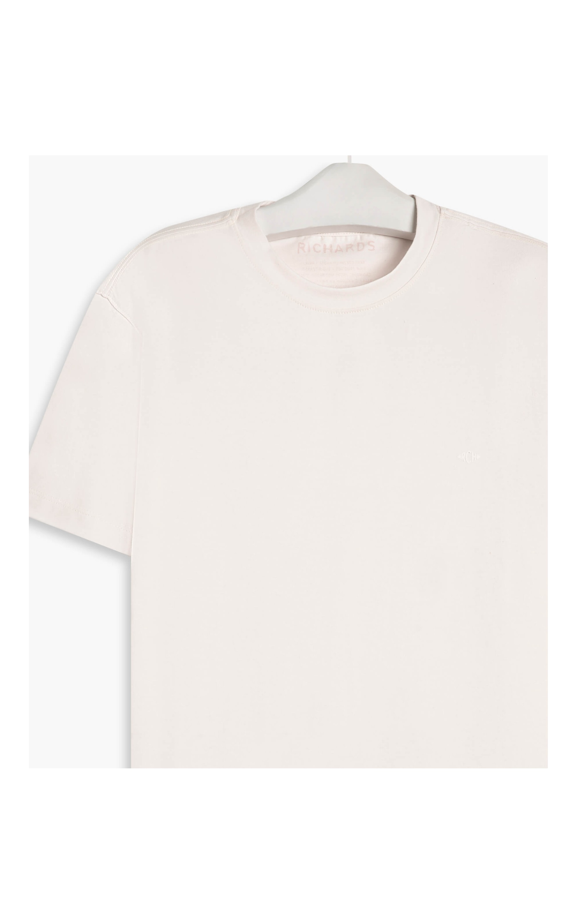 T-Shirt Meia Malha 40.1 Richards Mc Off White