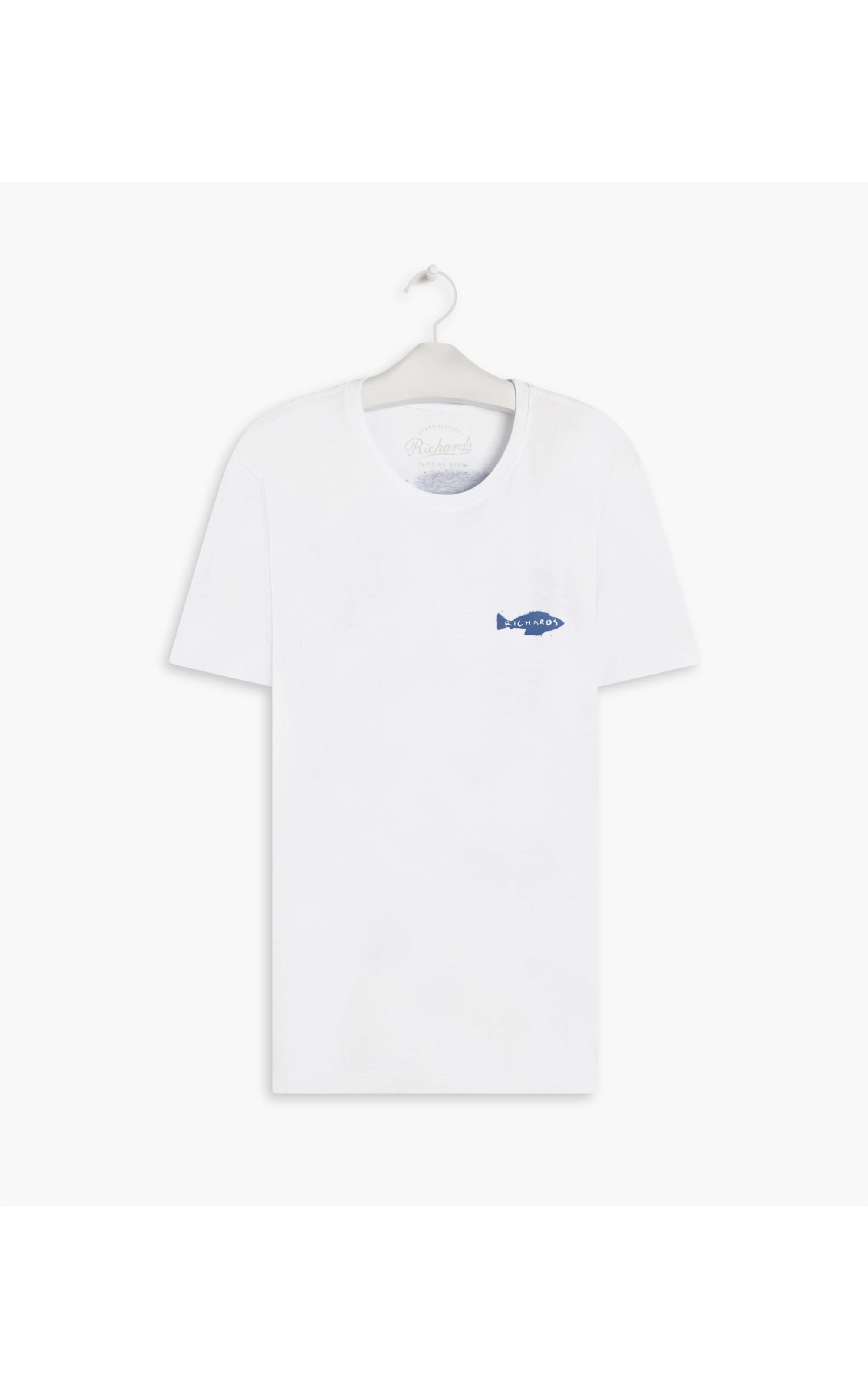 T-Shirt Meia Malha Fish Sea Branco