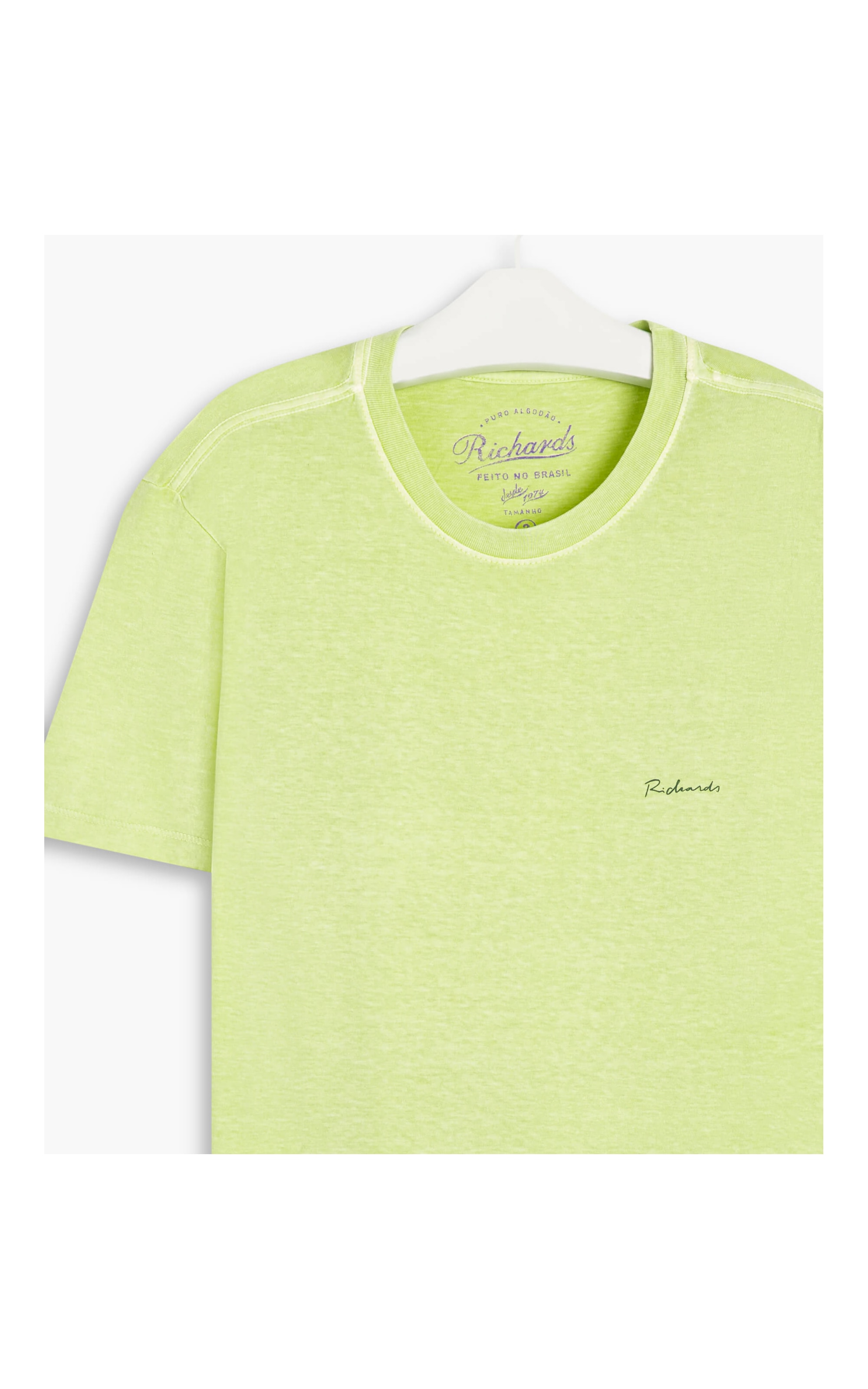 T-Shirt Meia Malha Fishland Mc Verde Maca