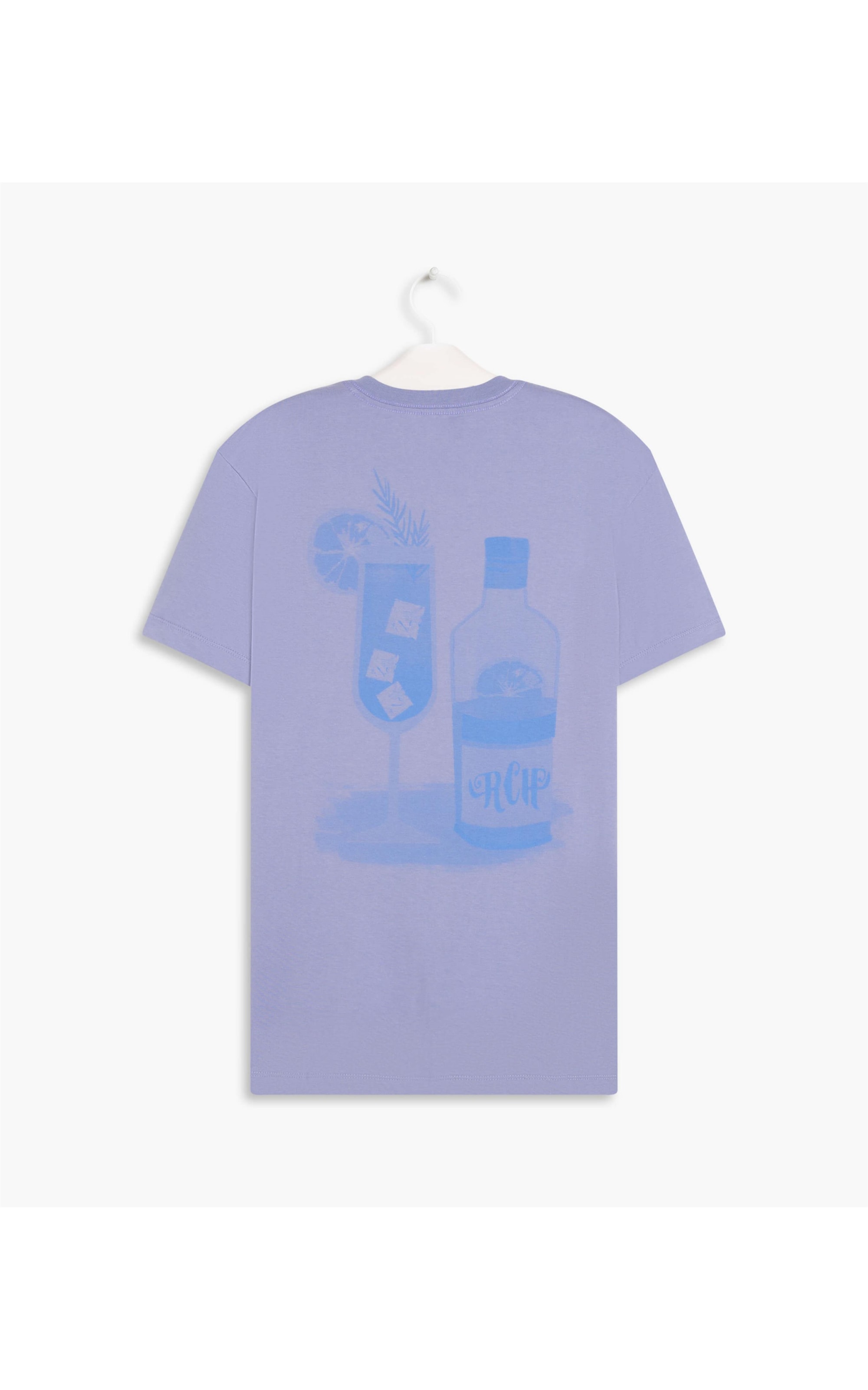 T-Shirt Meia Malha Happy Azul Pervante
