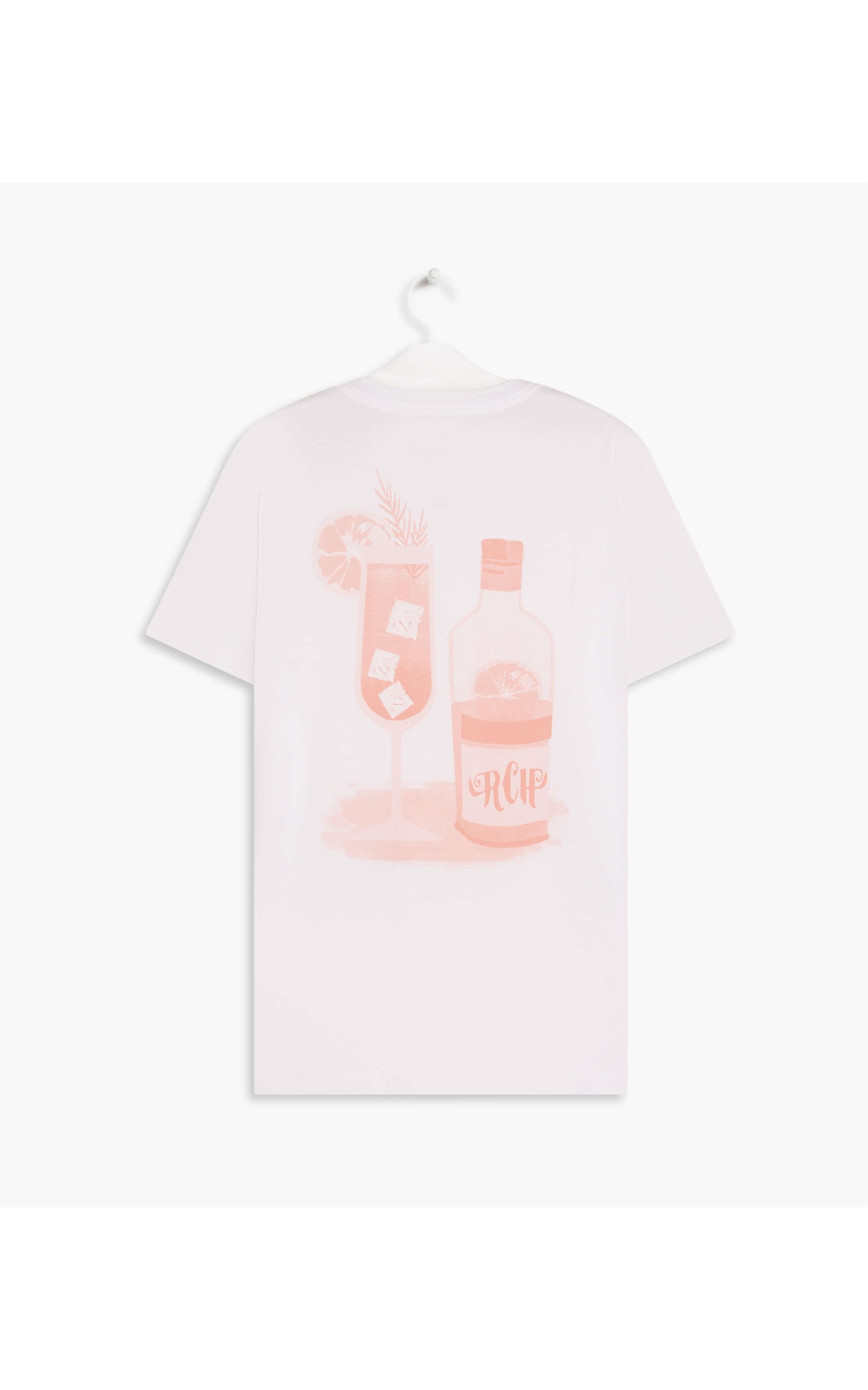 T-Shirt Meia Malha Happy Branco