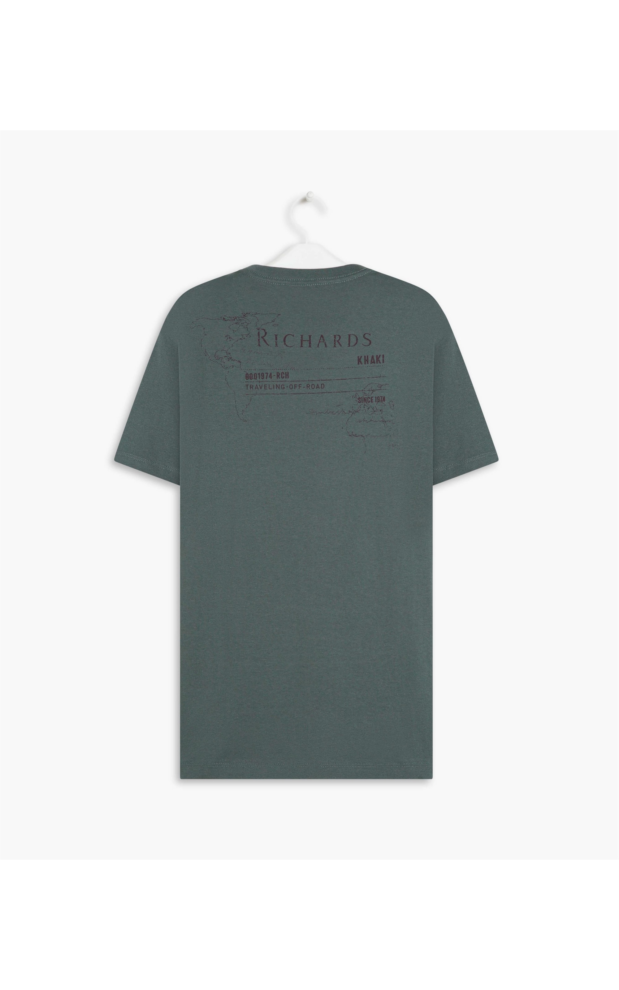 T-Shirt Meia Malha Map Off Road Mc Grafite
