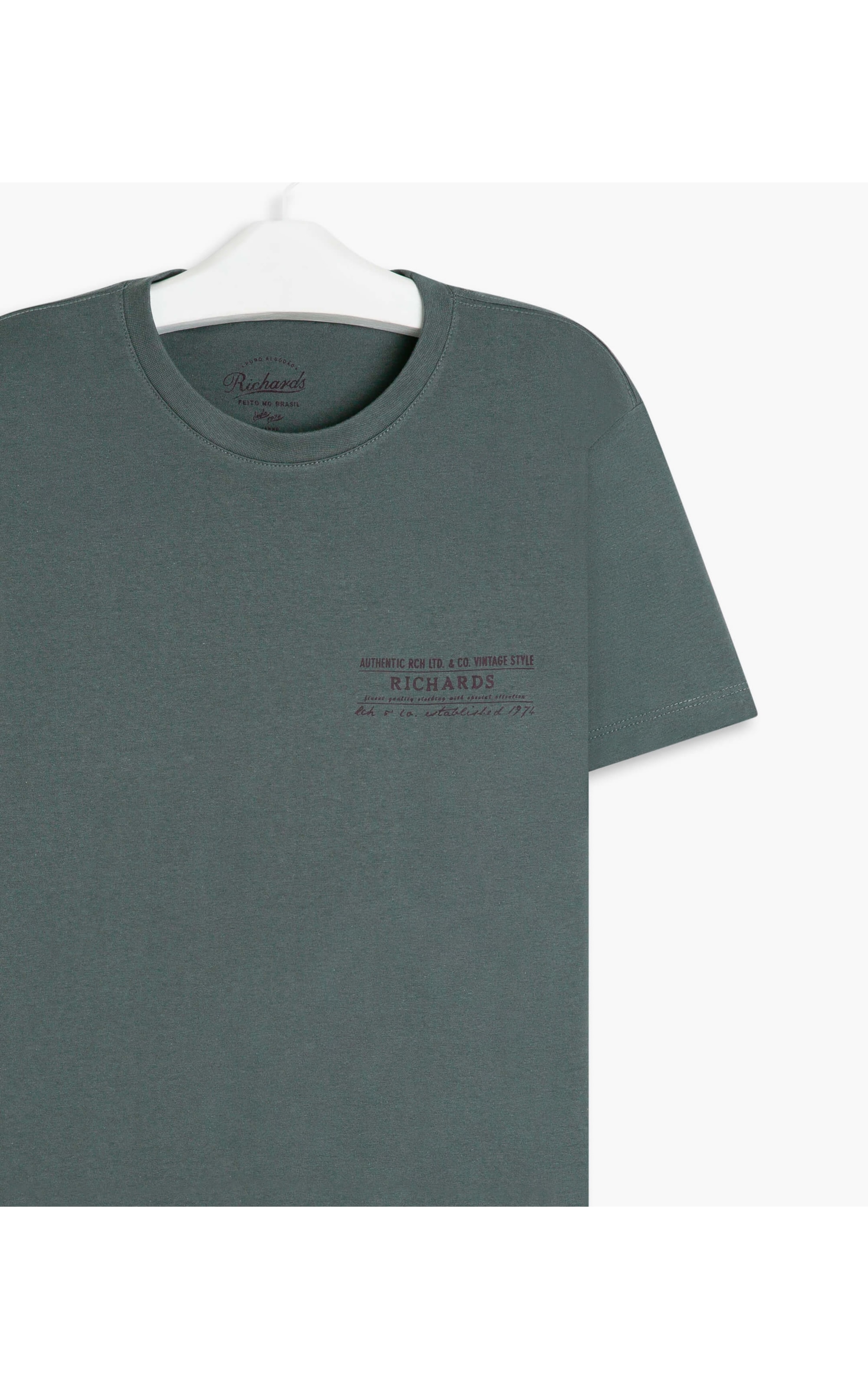 T-Shirt Meia Malha Map Off Road Mc Grafite
