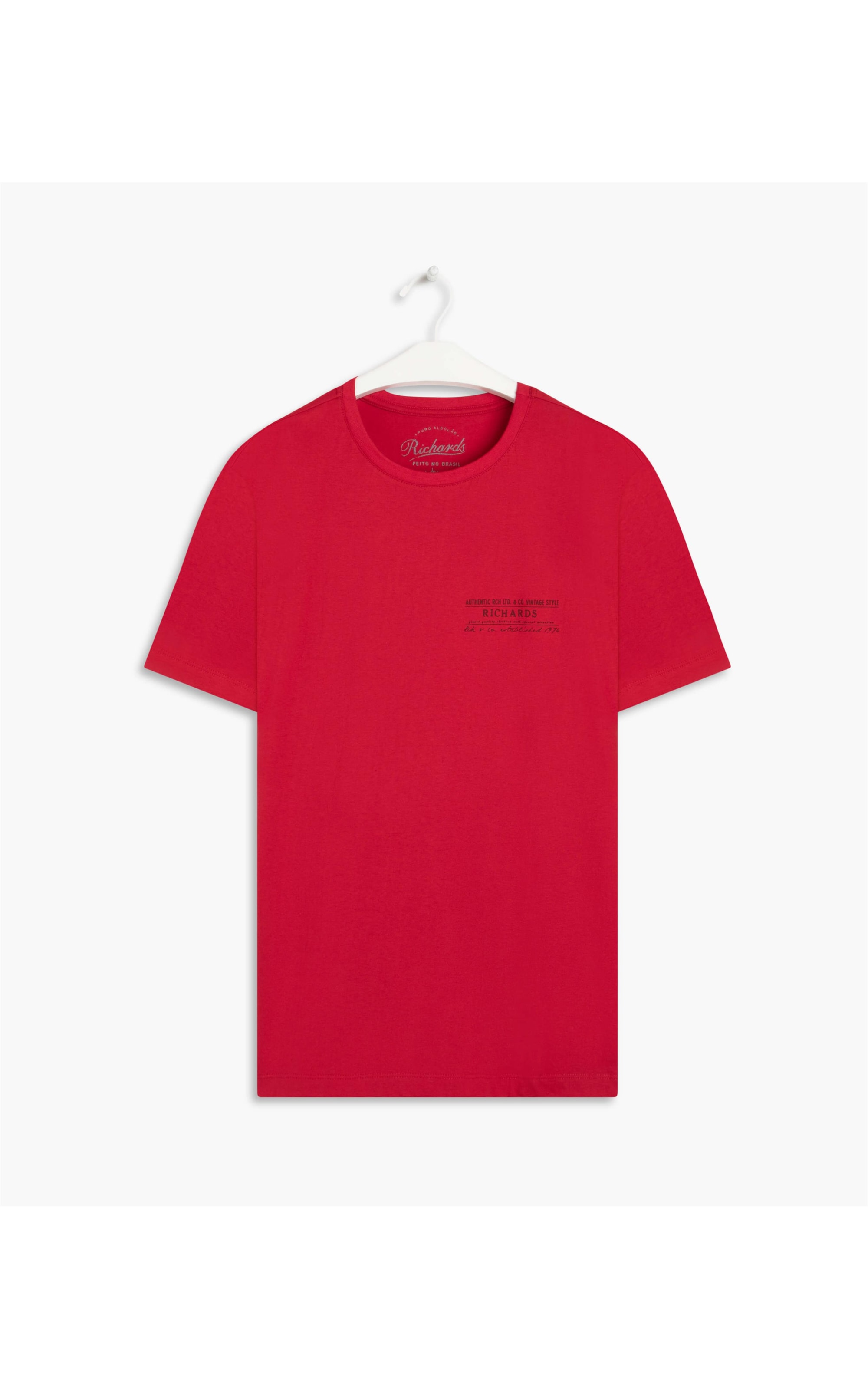 T-Shirt Meia Malha Map Off Road Mc Vermelho