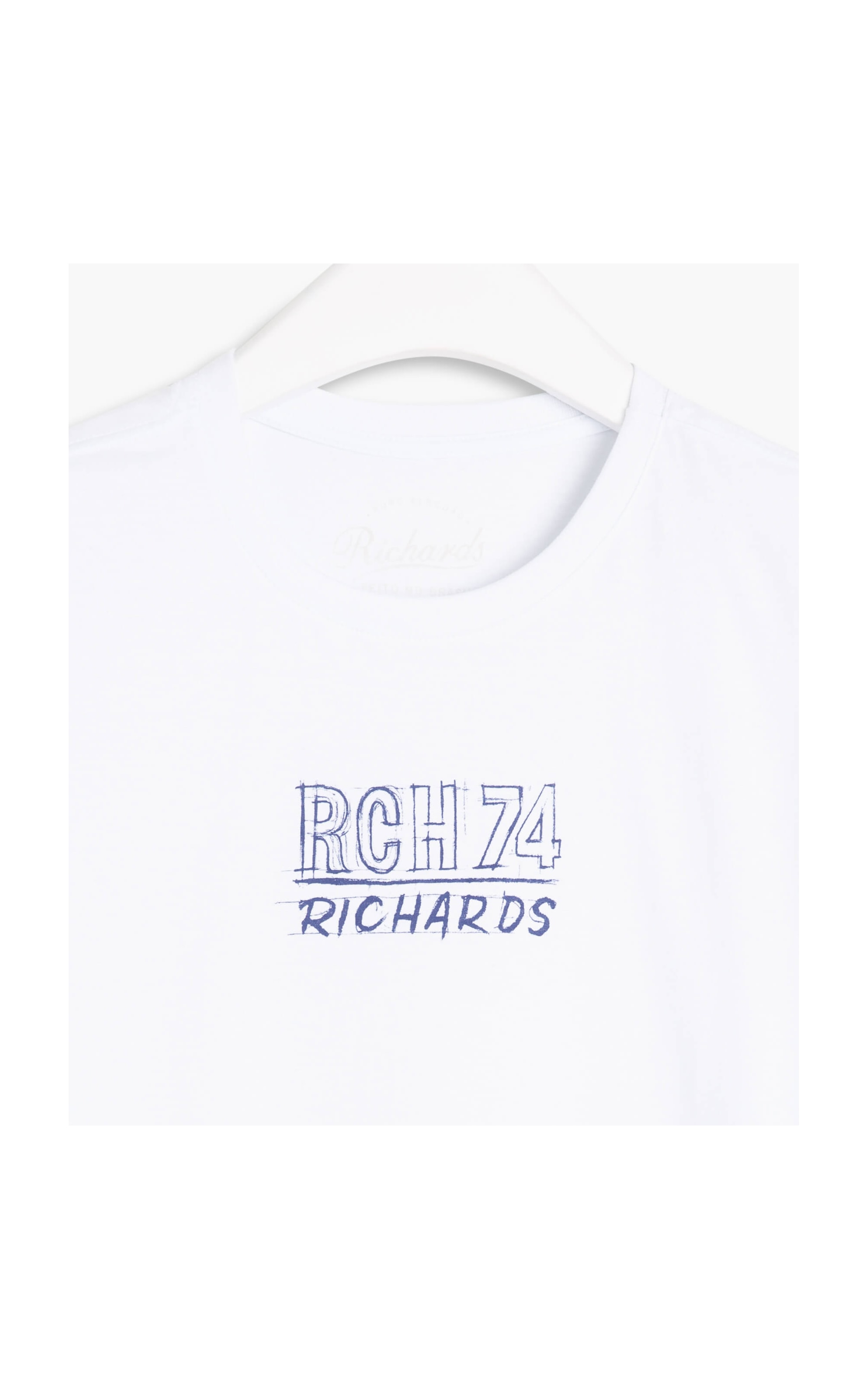 T-Shirt Meia Malha Rch 74 Mc Branco