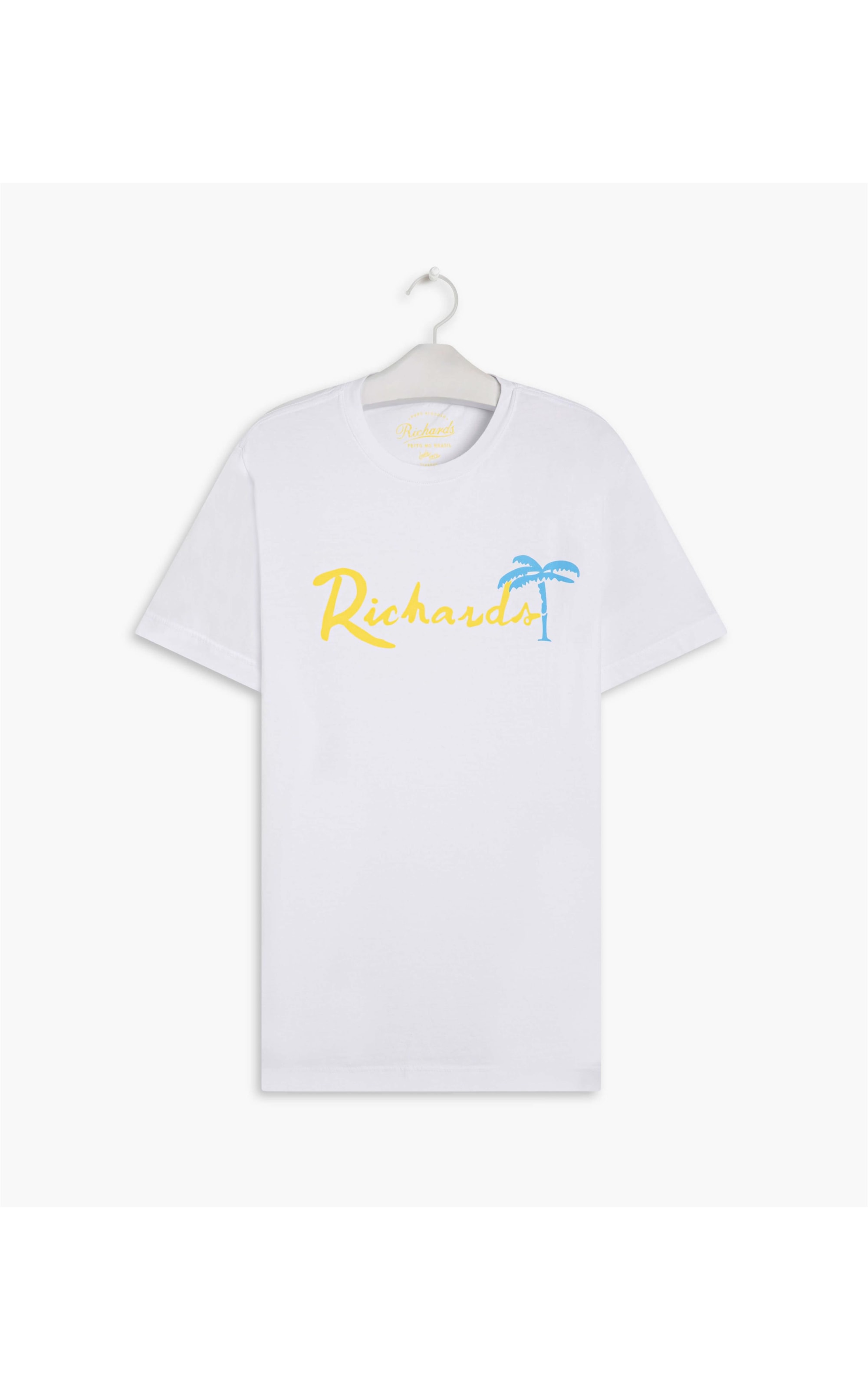 T-Shirt Meia Malha Richards Palm Mc Branco