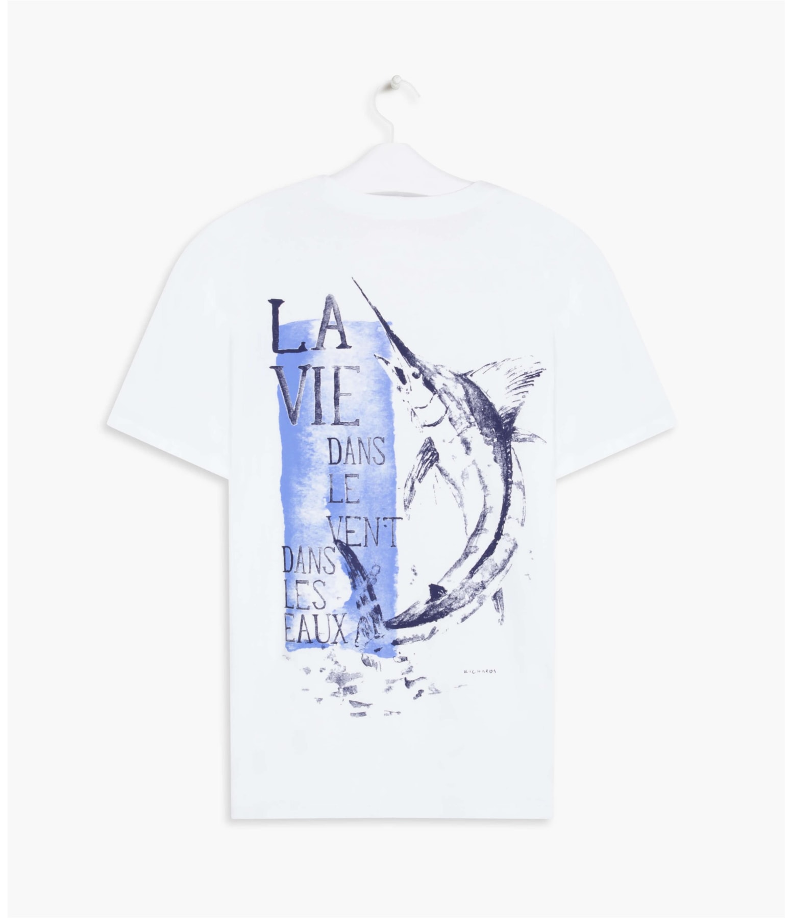 T-Shirt Meia Malha Stone Marlin Mc Branco