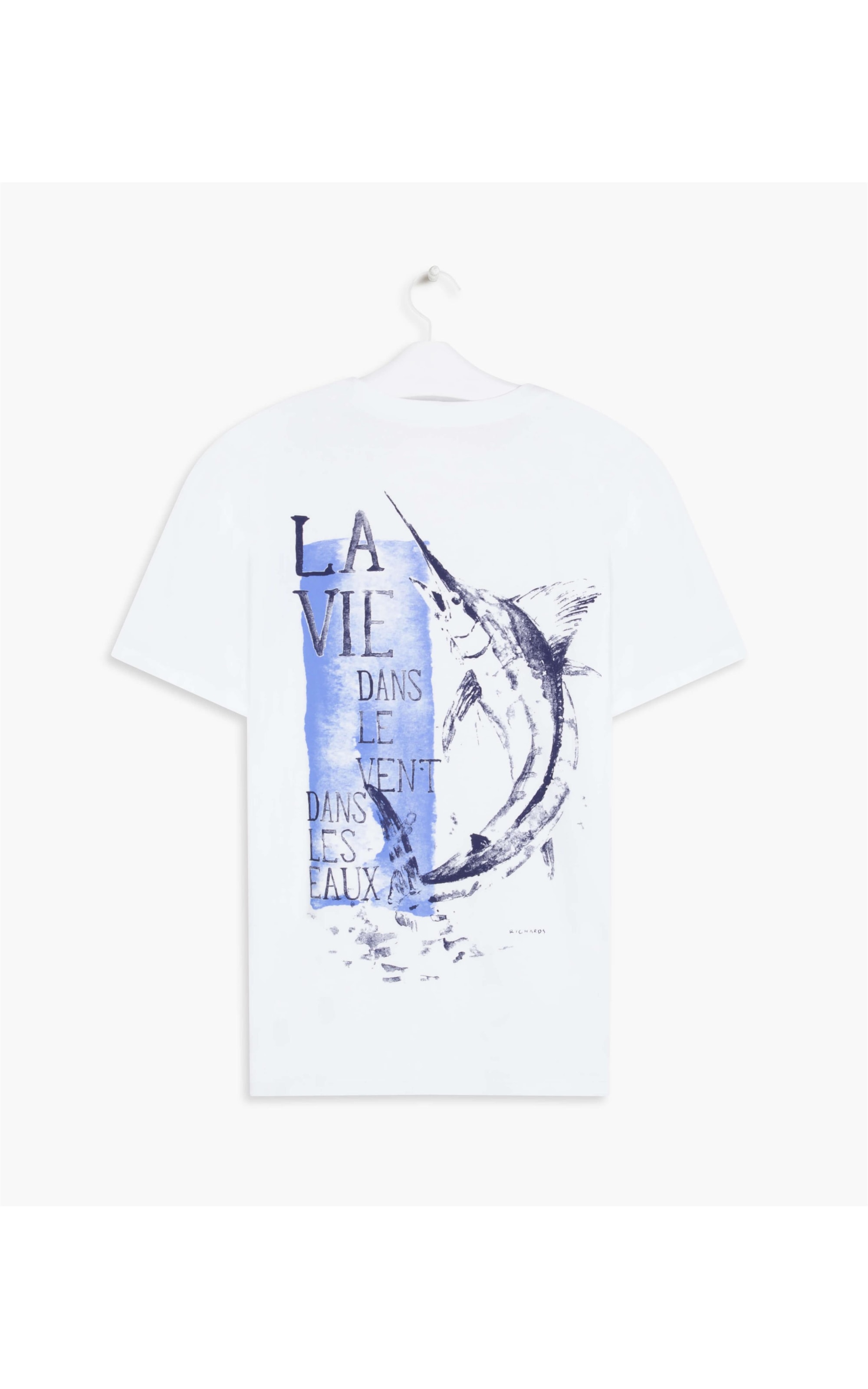 T-Shirt Meia Malha Stone Marlin Mc Branco