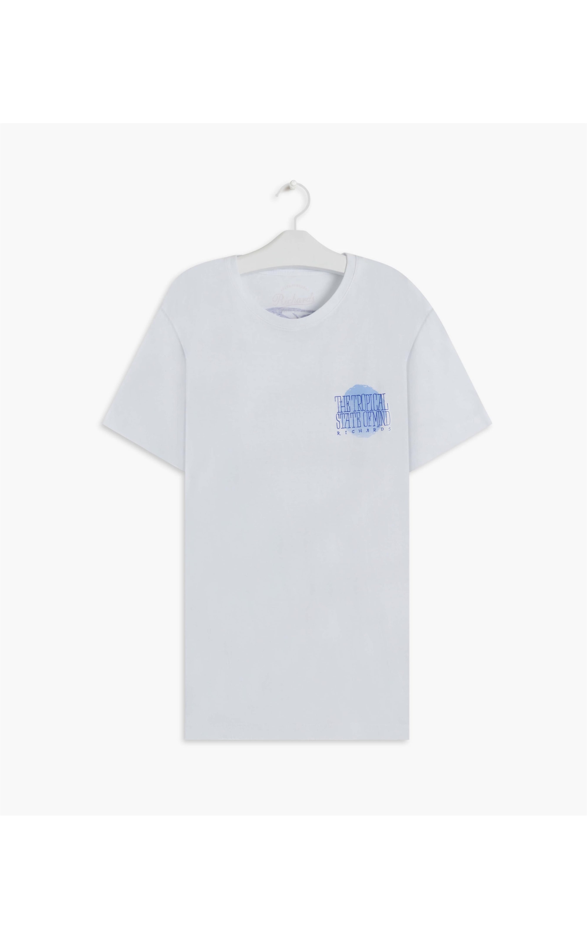 T-Shirt Meia Malha Tropical Branco