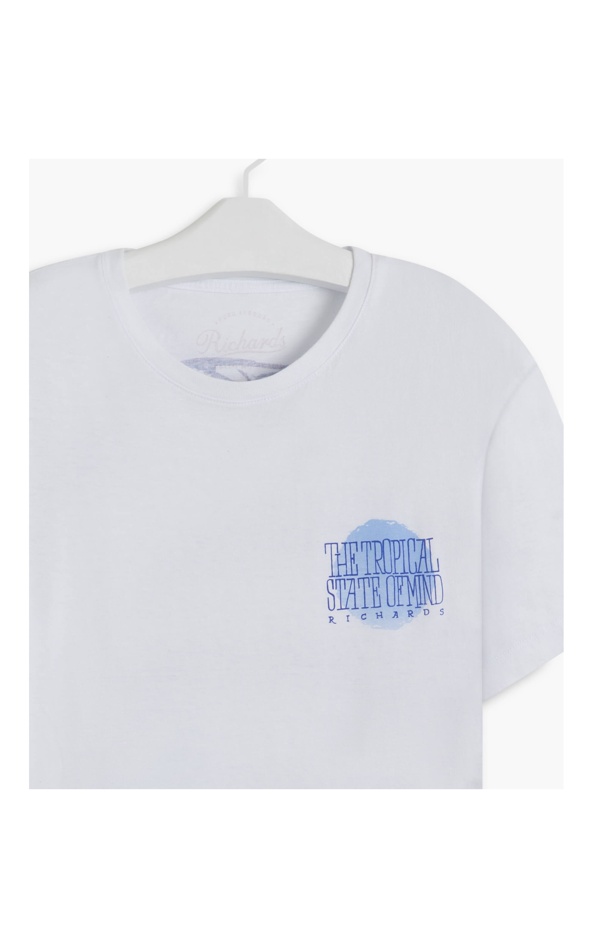 T-Shirt Meia Malha Tropical Branco