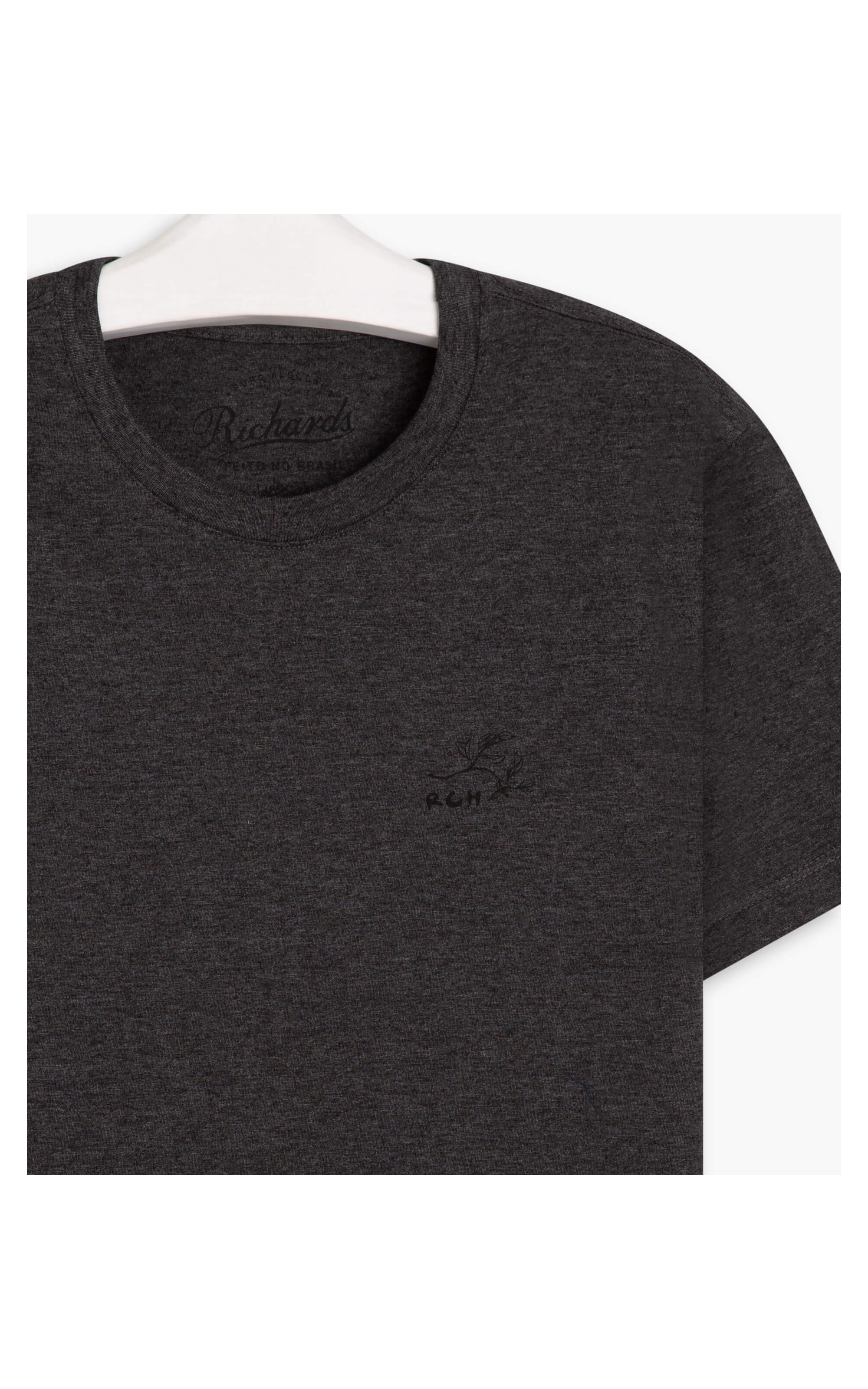 T-Shirt Mescla Basic Assinatura Chumbo Mescla