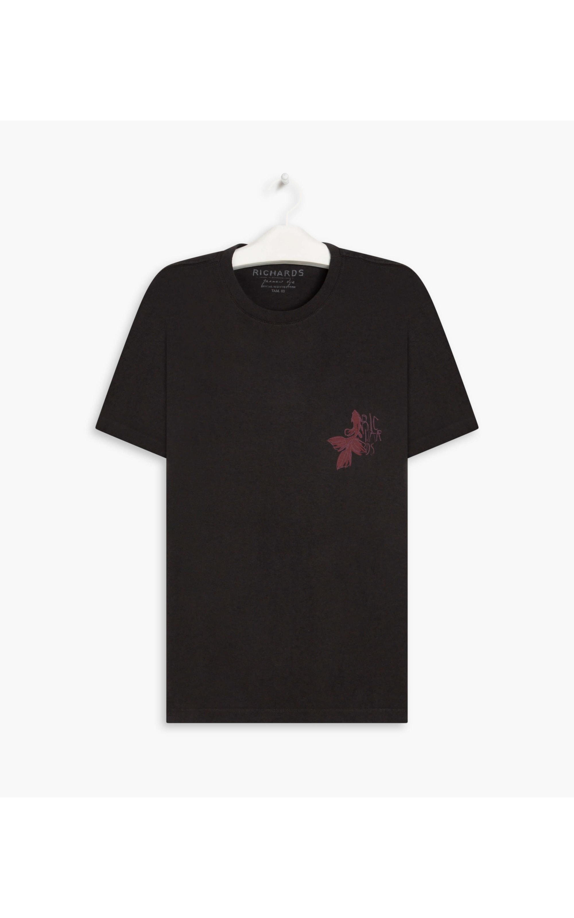 T-Shirt Mescla Betta Peito Mc Chumbo Mescla