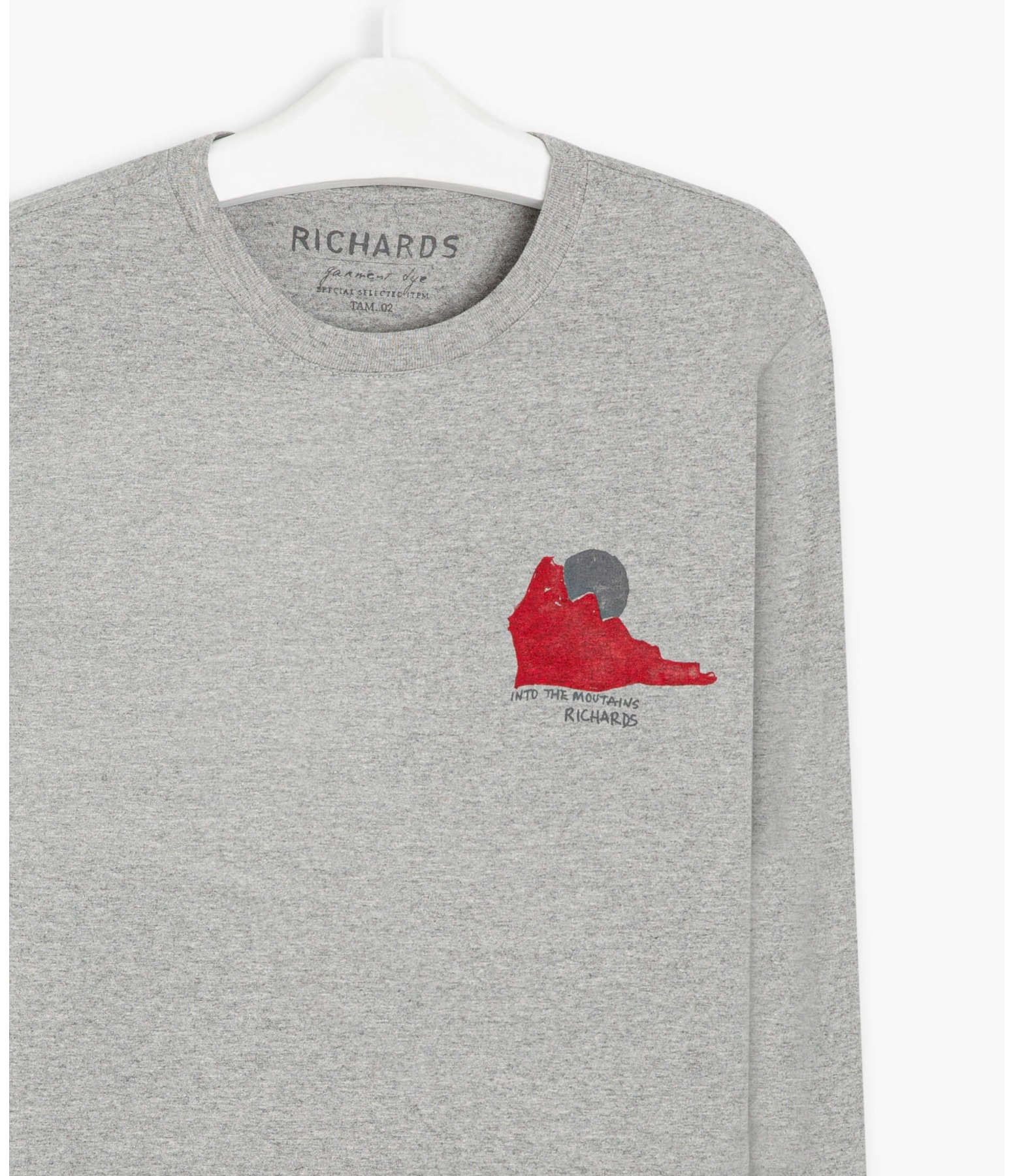 T-Shirt Mescla Mountain Ml Chumbo Mescla