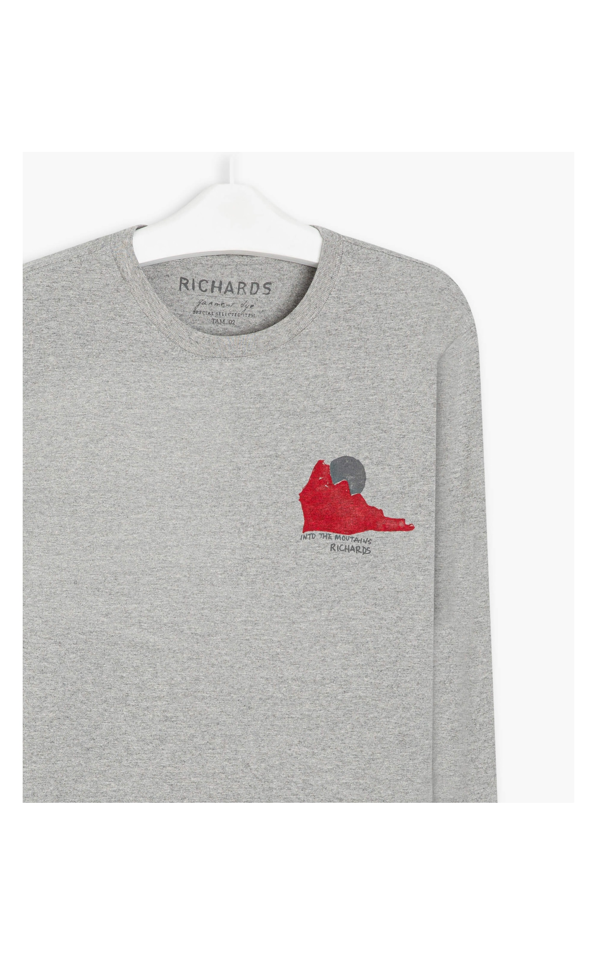 T-Shirt Mescla Mountain Ml Chumbo Mescla