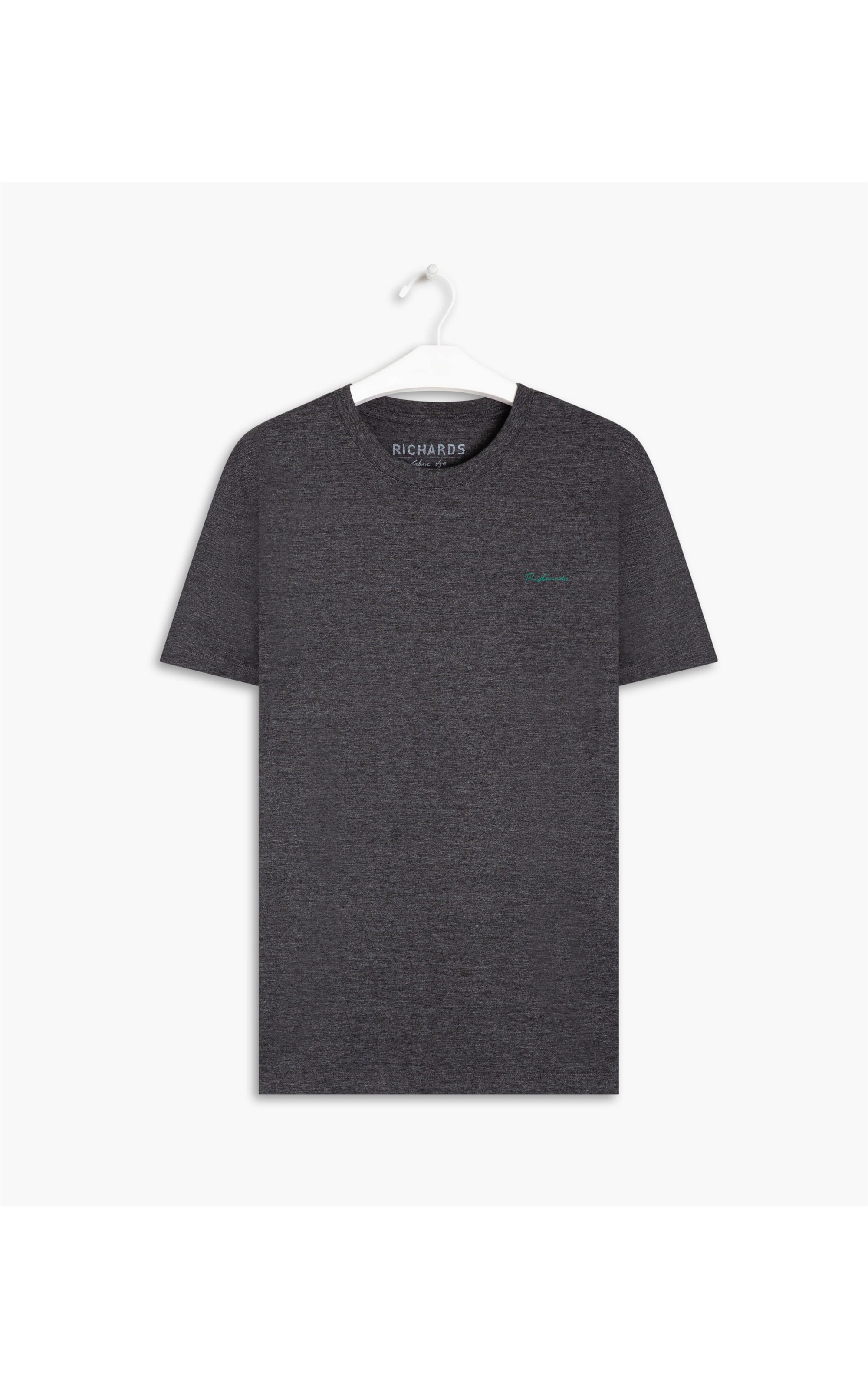 T-Shirt Mescla   Richards  Manuscrito Chumbo Mescla