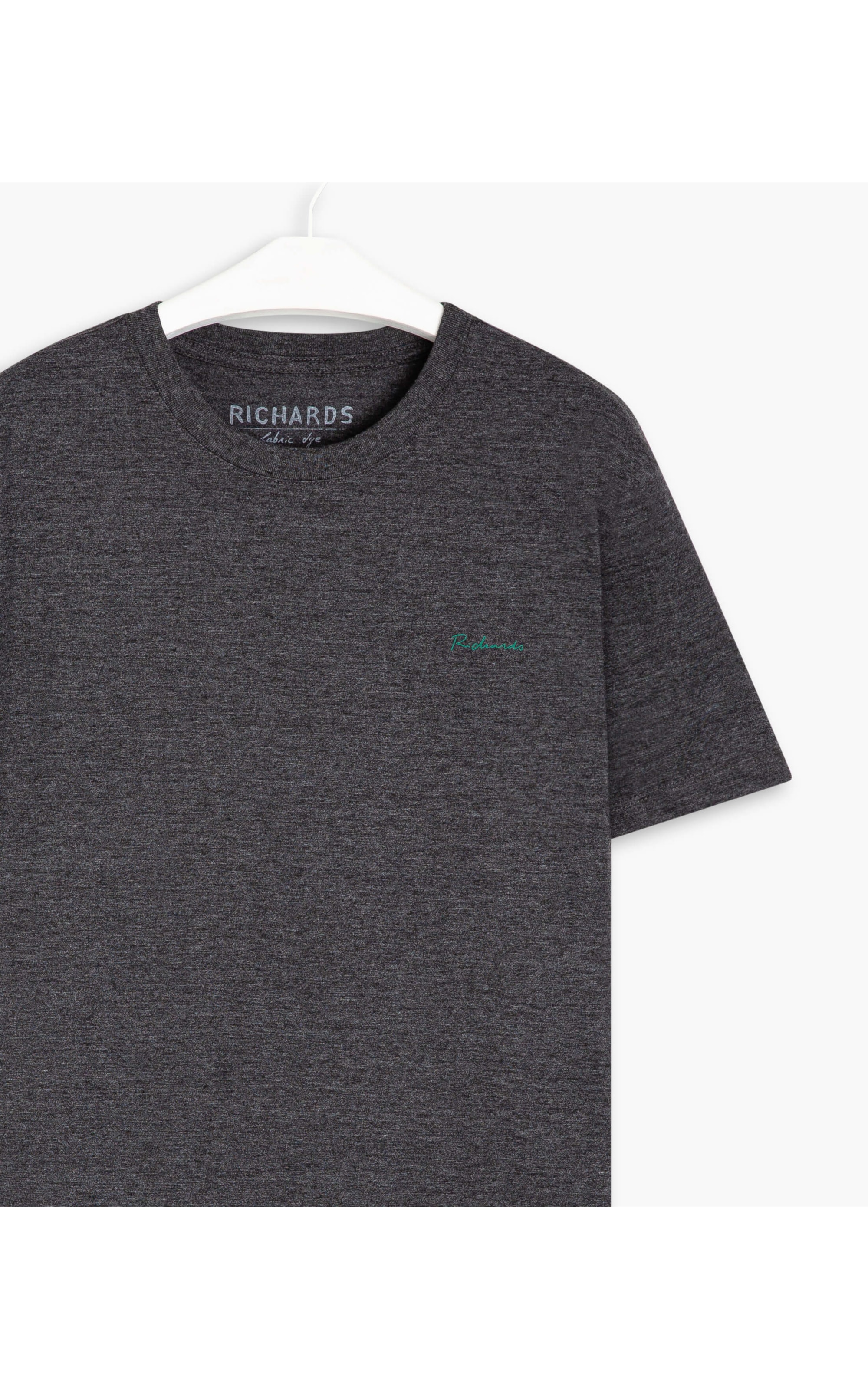 T-Shirt Mescla   Richards  Manuscrito Chumbo Mescla