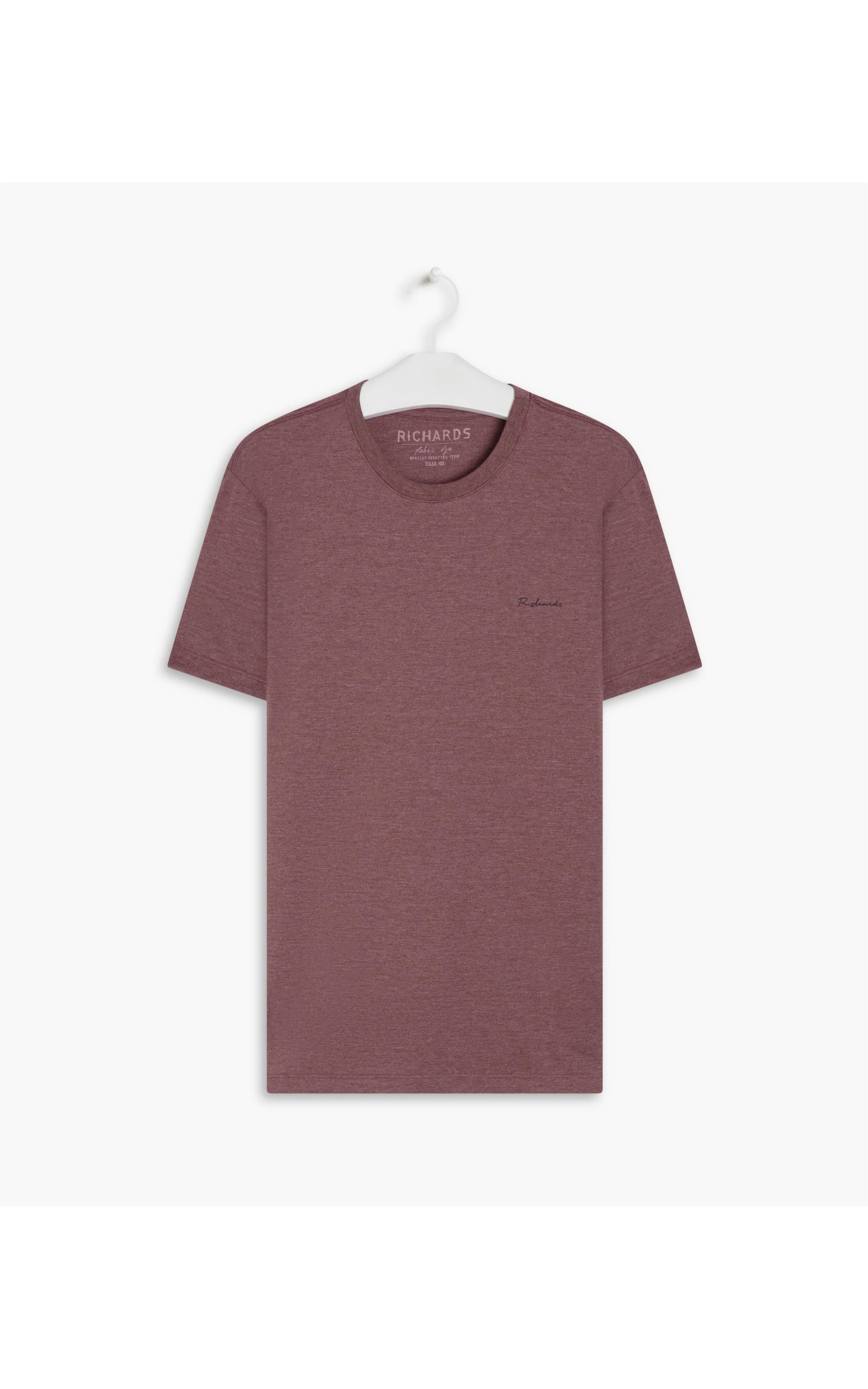T-Shirt Mescla   Richards  Manuscrito Vinho Mescla