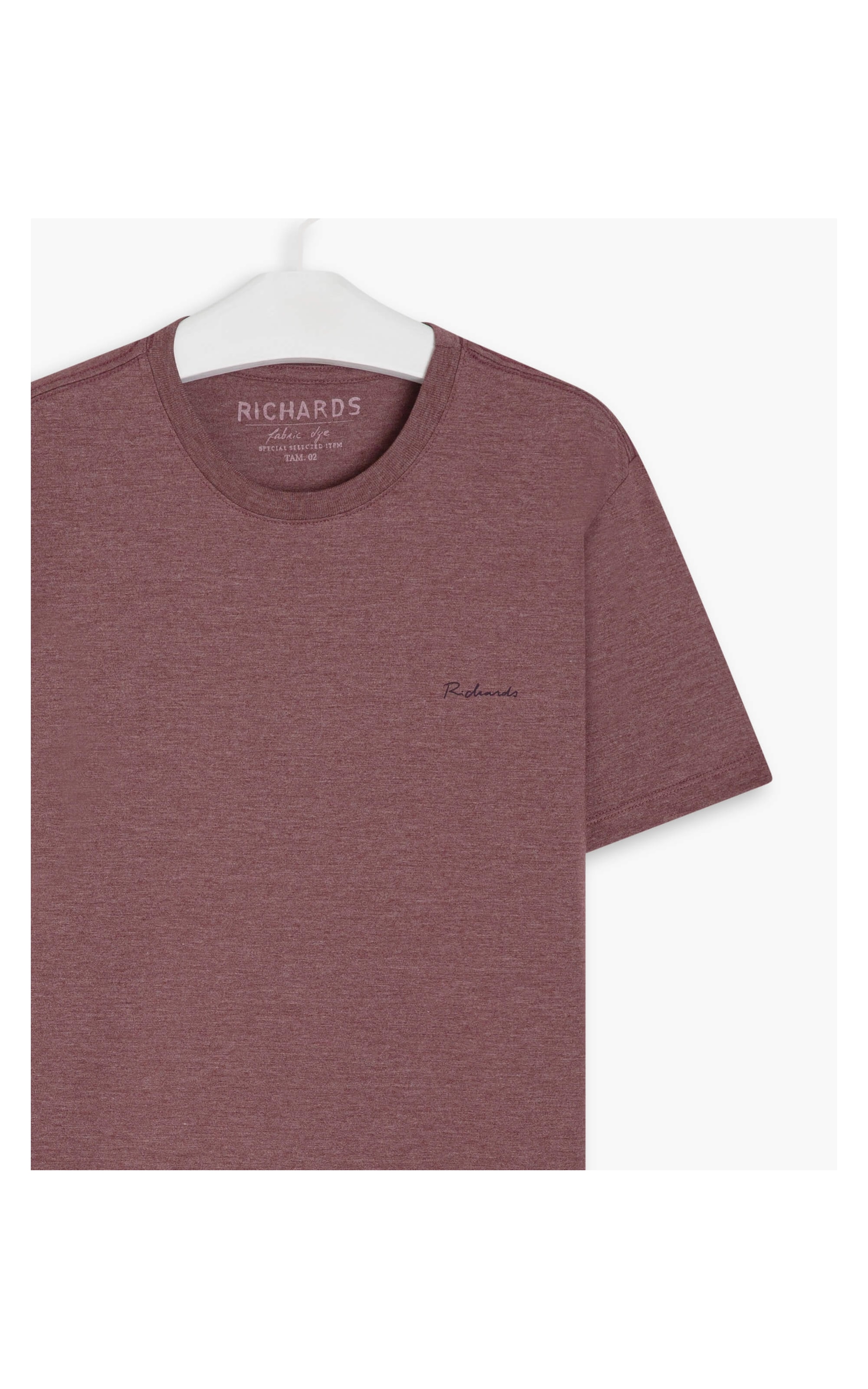 T-Shirt Mescla   Richards  Manuscrito Vinho Mescla