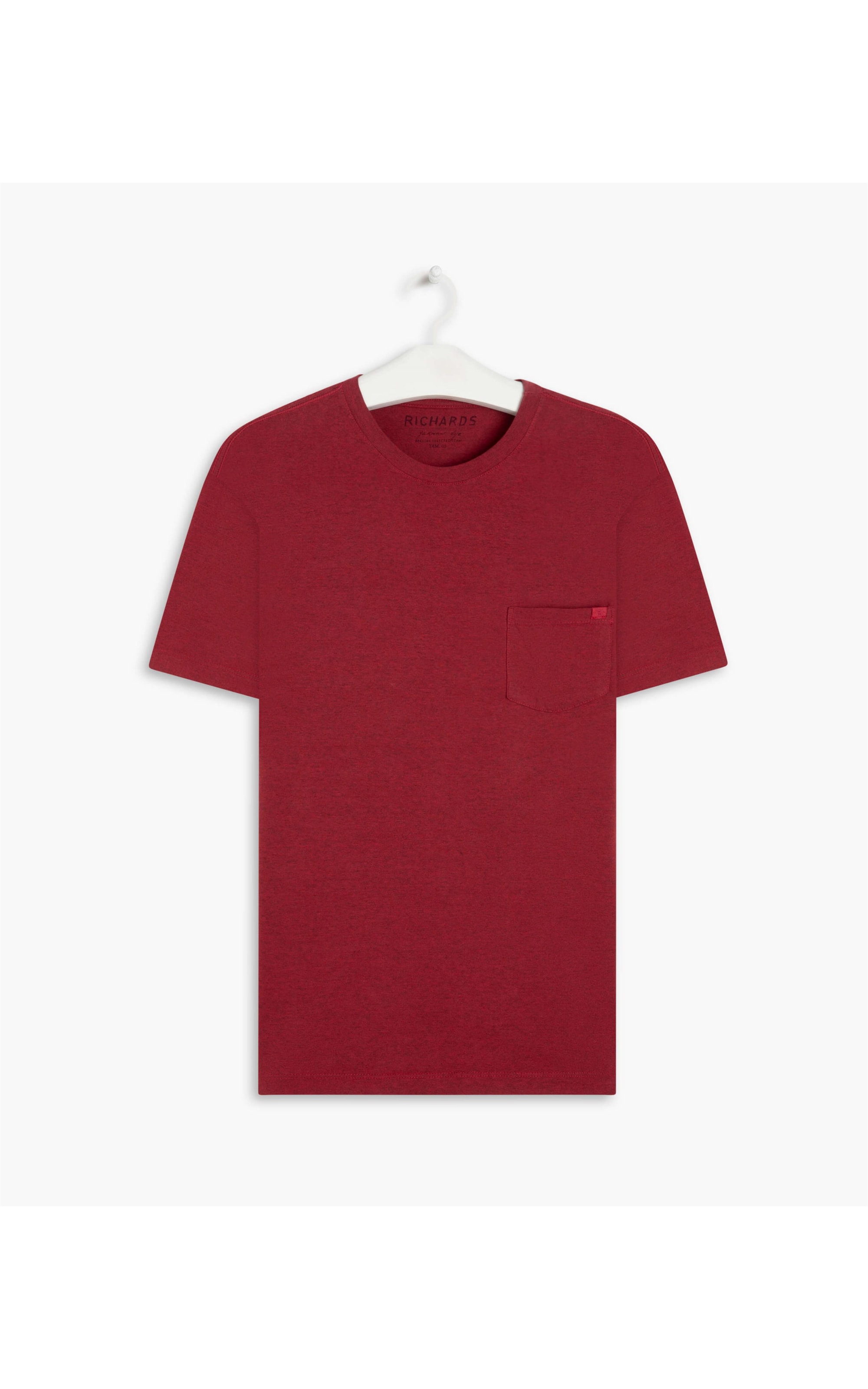 T-Shirt Mescla Sobretinto b Vermelho Mescla
