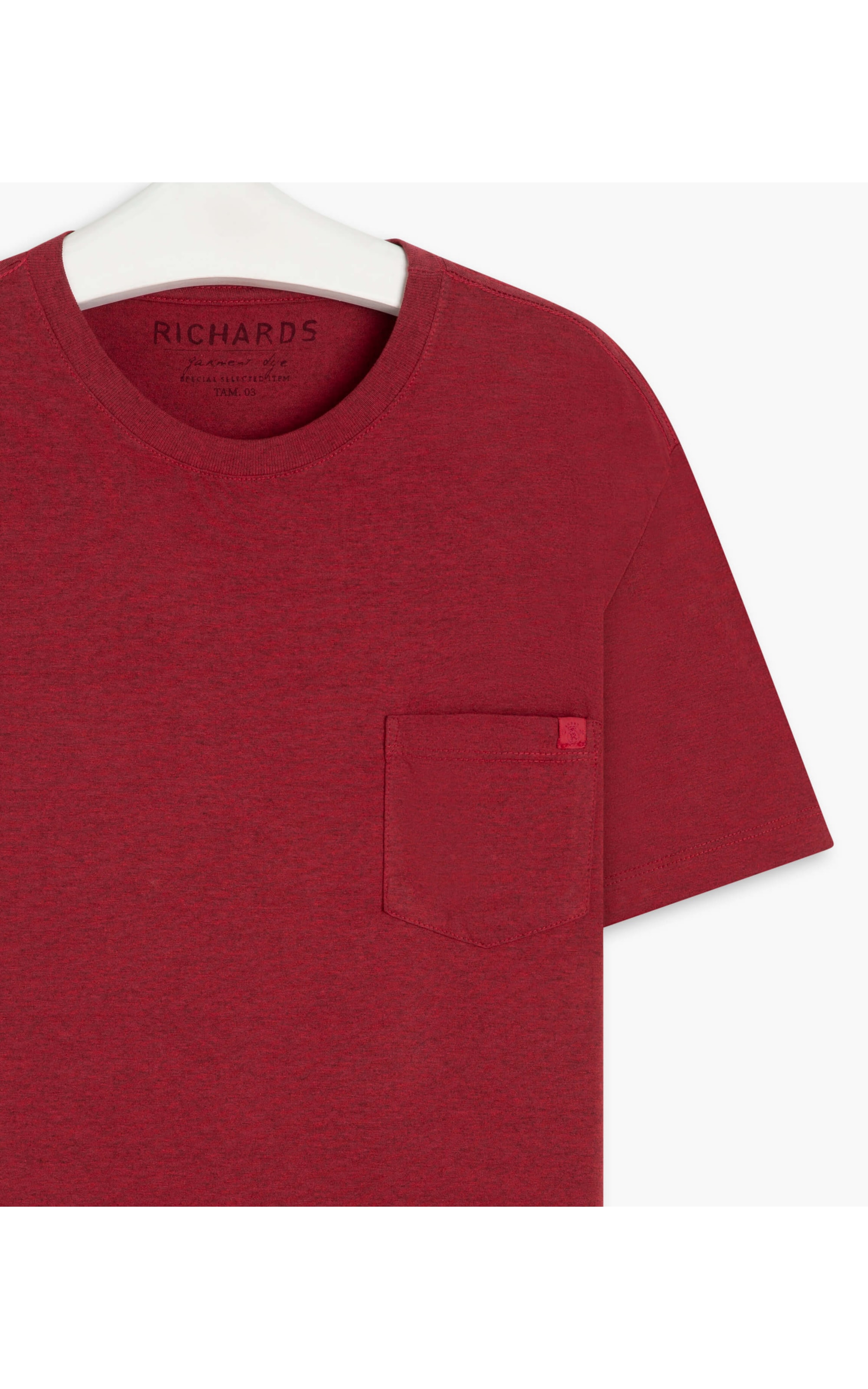 T-Shirt Mescla Sobretinto b Vermelho Mescla