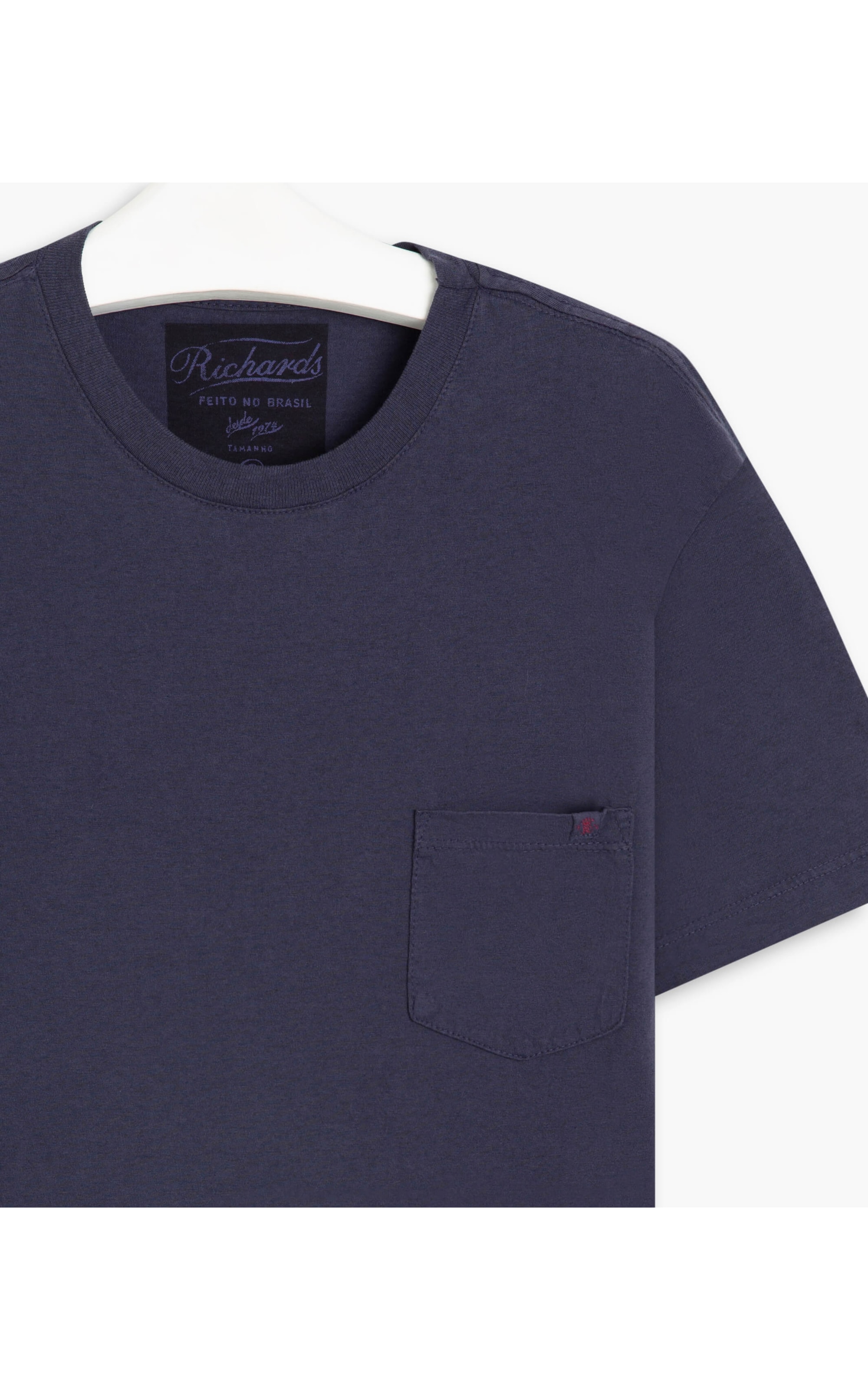 T-Shirt Mescla Sobretinto Bolso Dark Navy Mescla