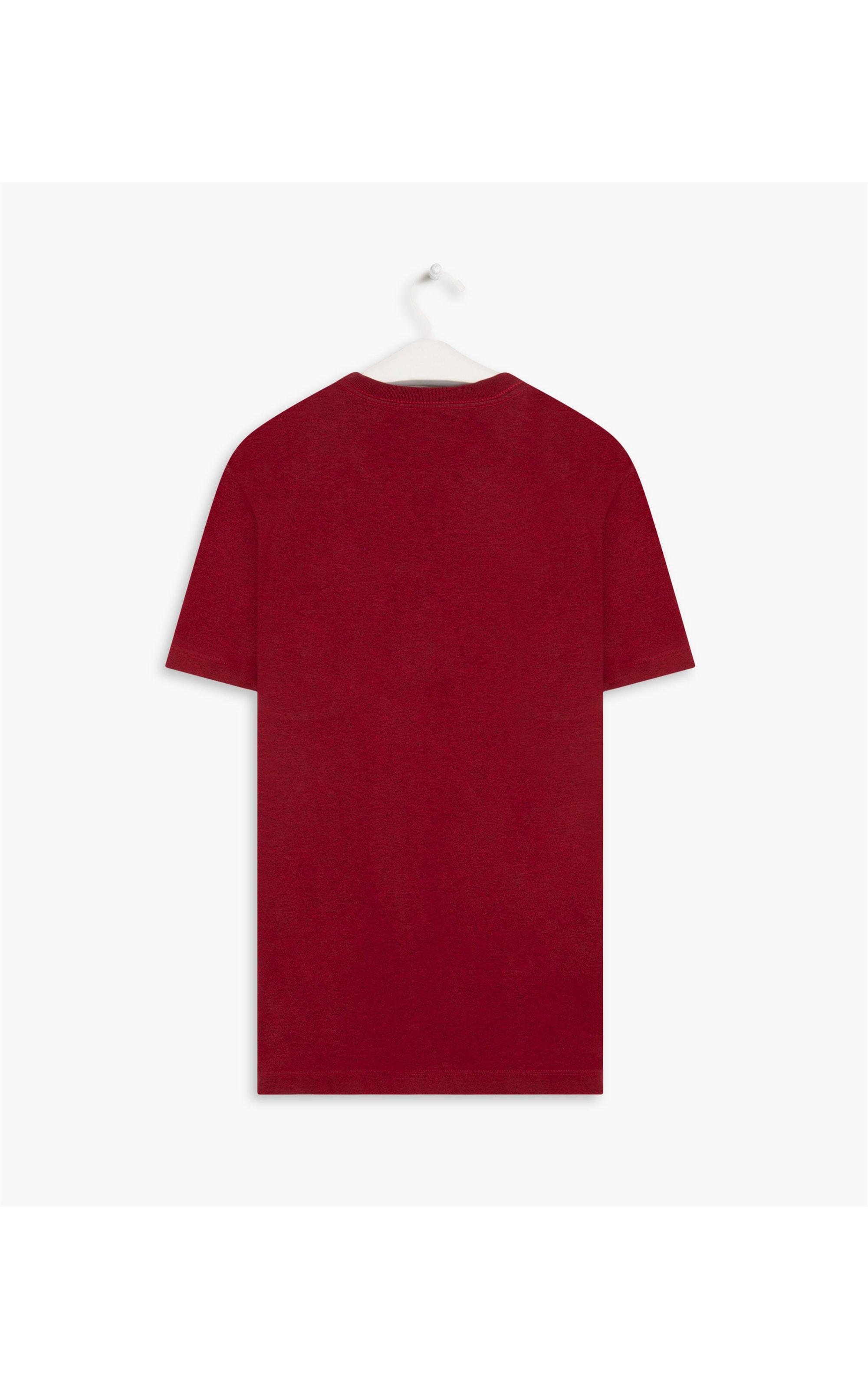 T-Shirt Mescla Sobretinto Bolso Vermelho Mescla