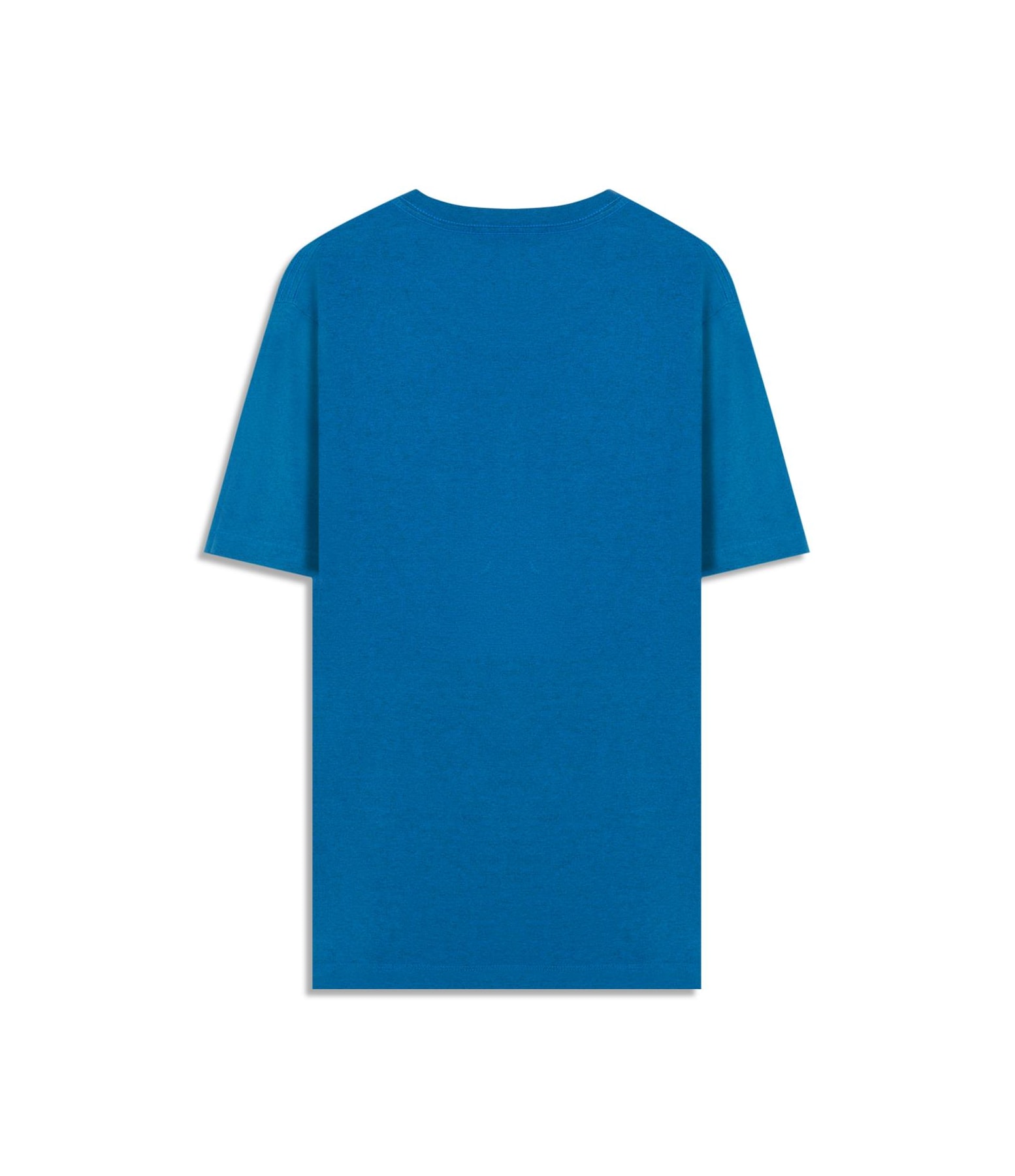 T-Shirt Mescla Sobretinto Mc Azul Bic Mescla