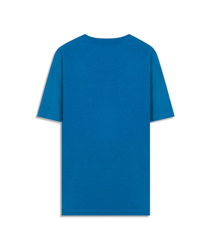 T-Shirt Mescla Sobretinto Mc Azul Bic Mescla